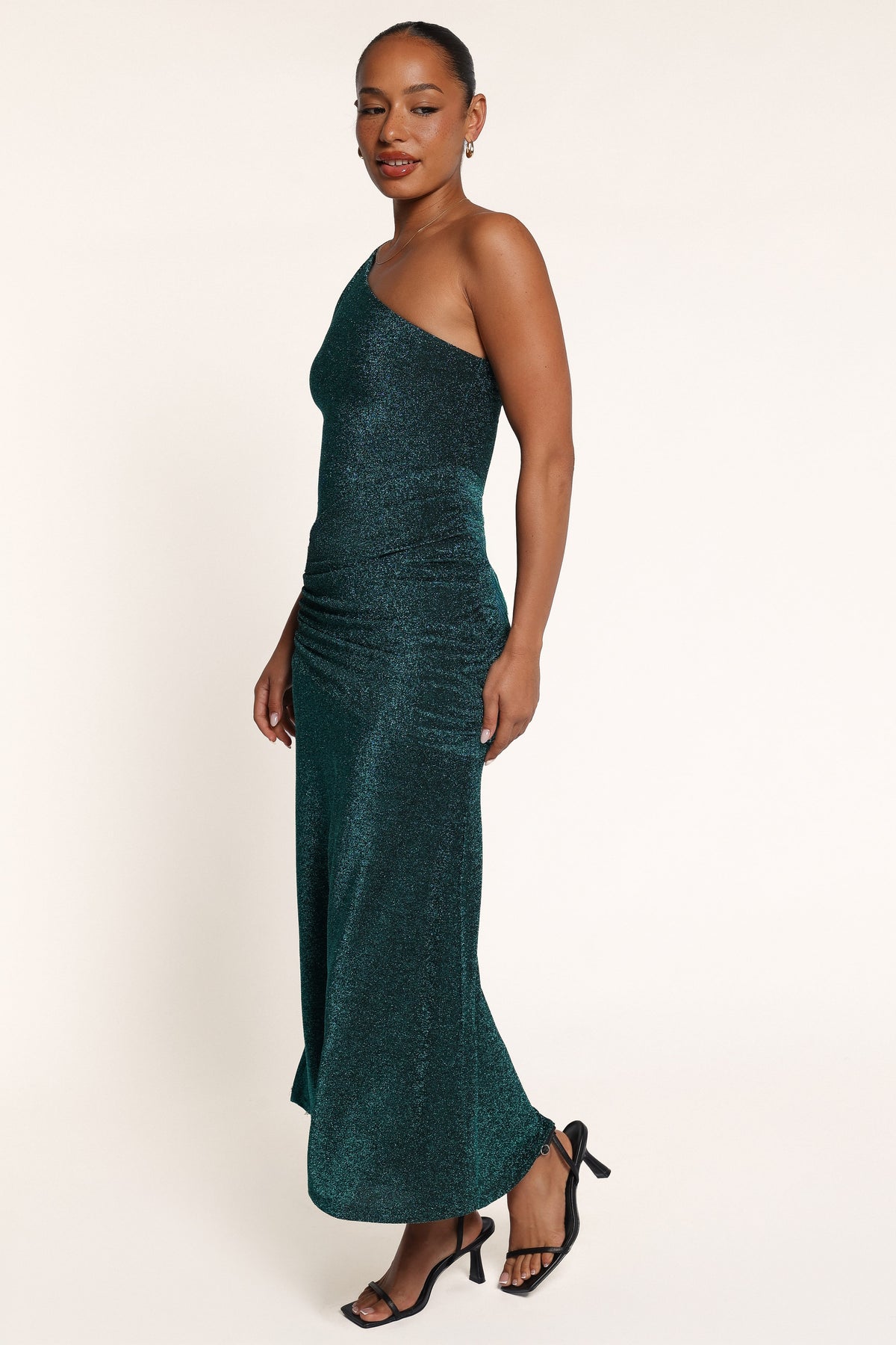 DRESSES Bayden One Shoulder Midi Dress - Emerald