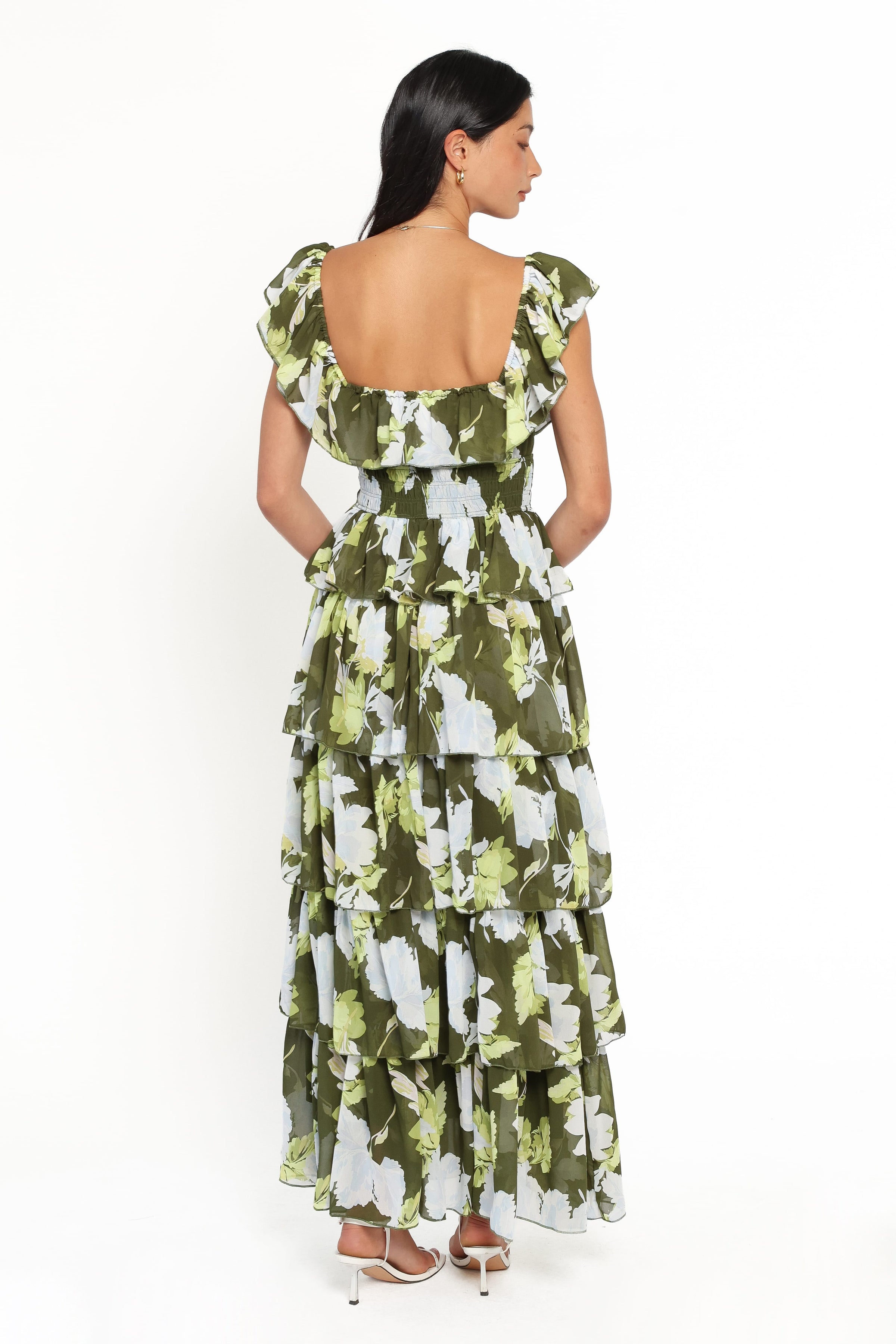 DRESSES Belle Maxi Dress - Green Floral