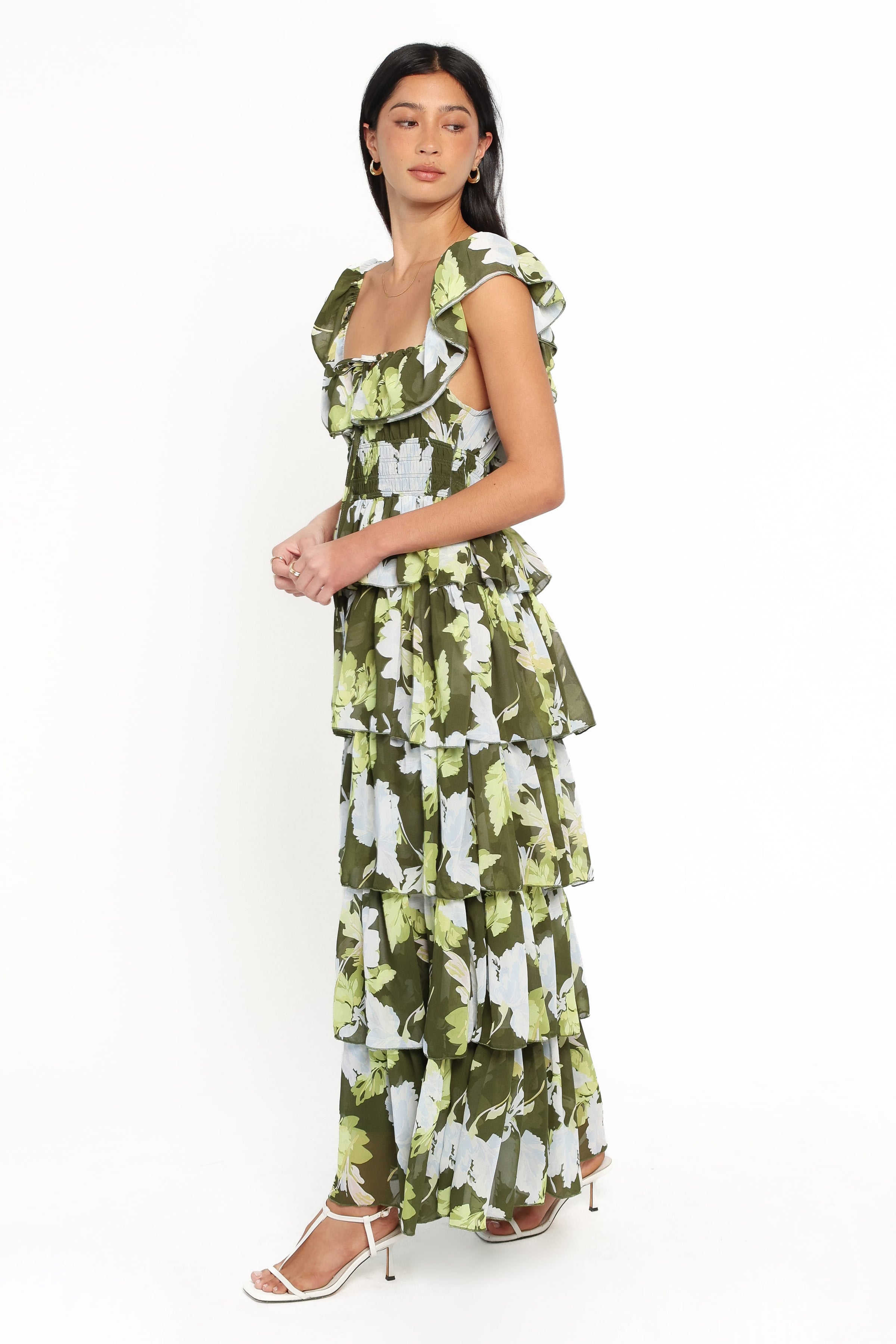 DRESSES Belle Maxi Dress - Green Floral