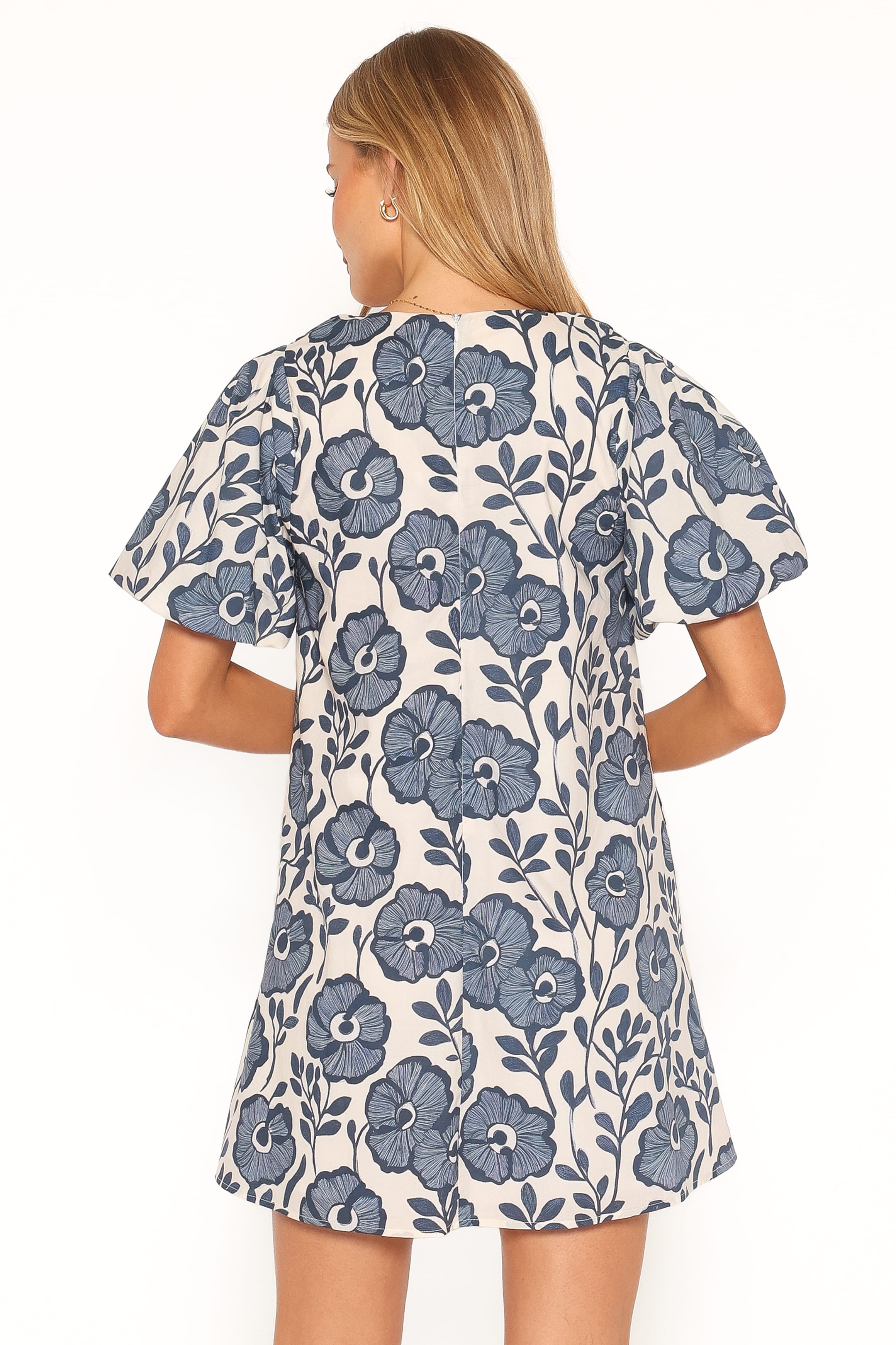 DRESSES Bertine Mini Dress - Blue Floral