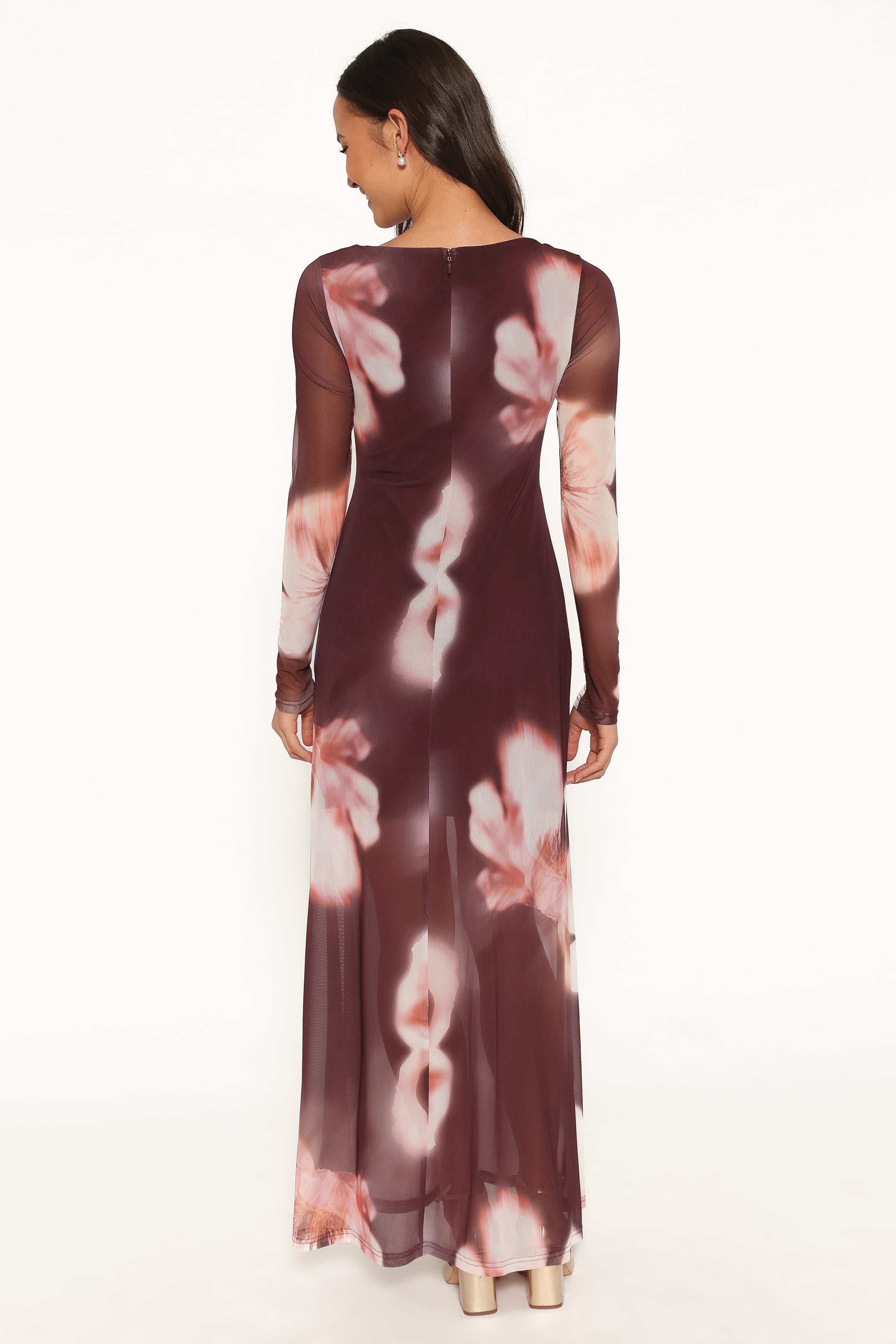 DRESSES Bradshaw Maxi Dress - Brown Blurred Floral