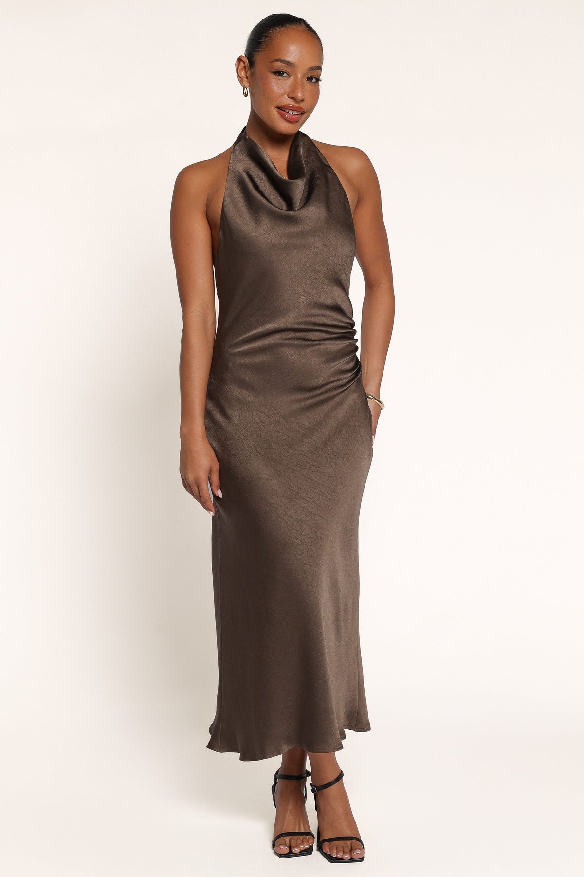 DRESSES Briellen Halterneck Midi Dress - Olive