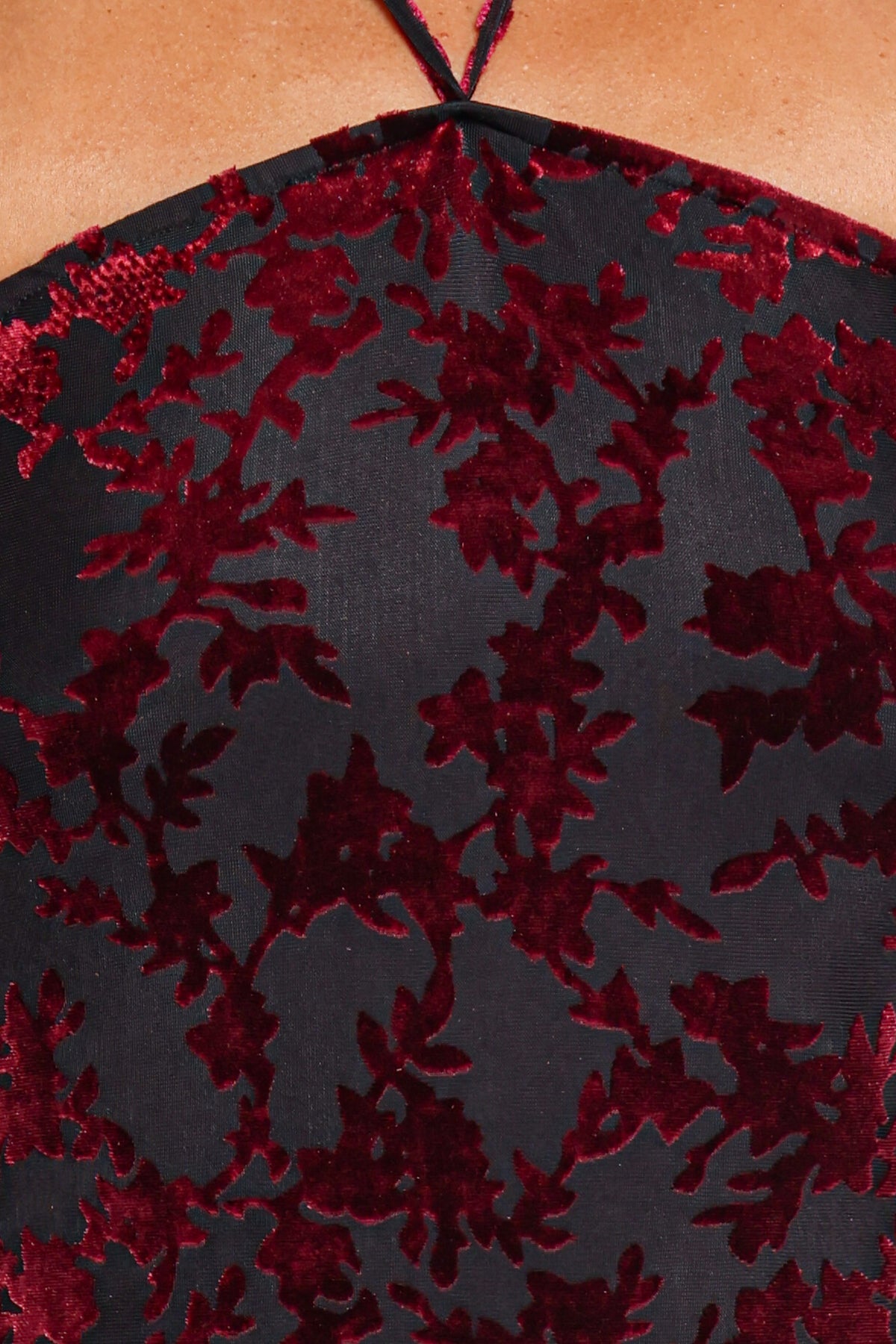 DRESSES Brynne Midi Dress - Berry Velvet Burnout