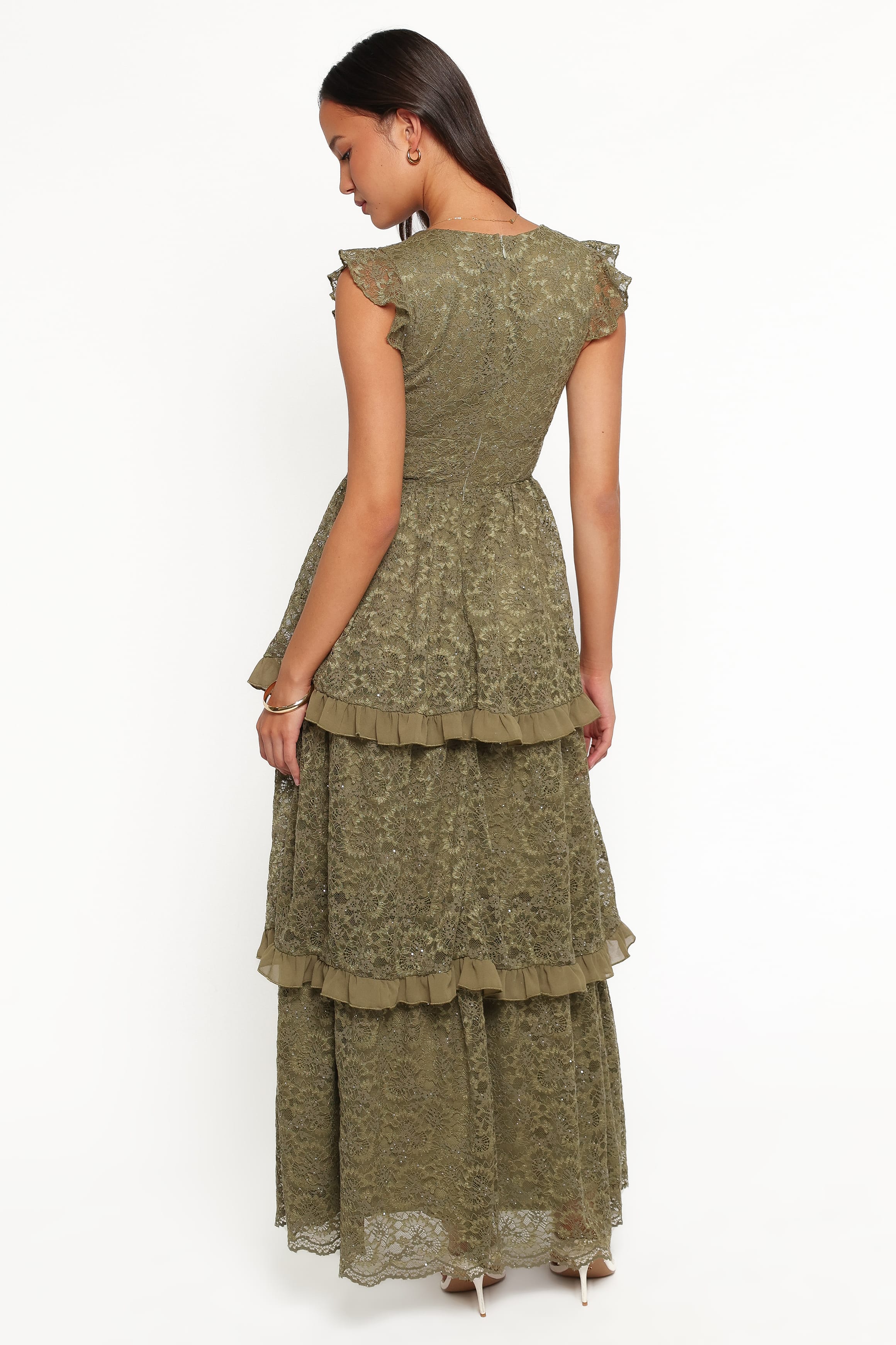 DRESSES Cataleya Maxi Dress - Olive Lace