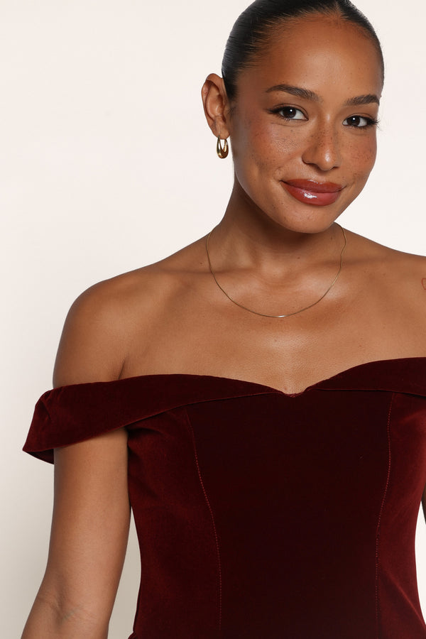 DRESSES Cova Mini Dress - Burgundy