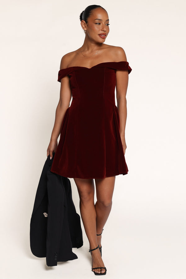 DRESSES Cova Mini Dress - Burgundy