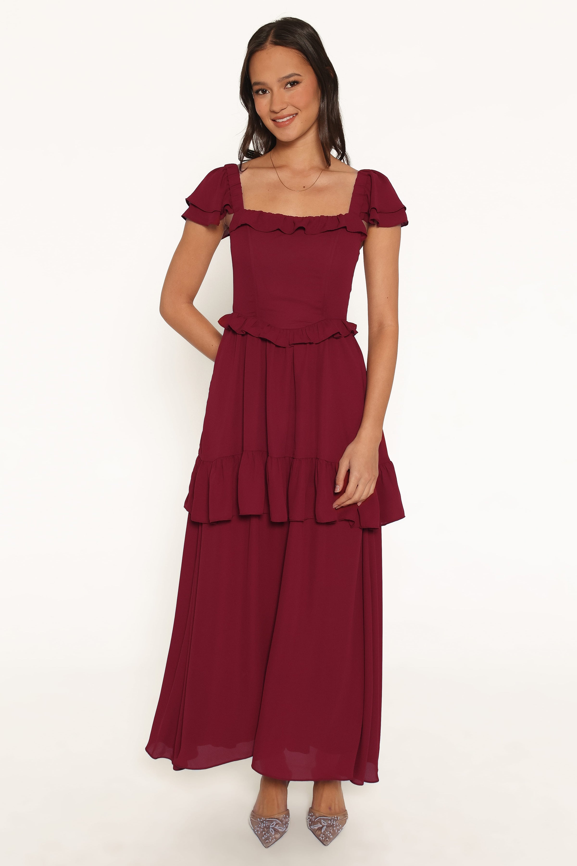 DRESSES Delavine Maxi Dress - Burgundy
