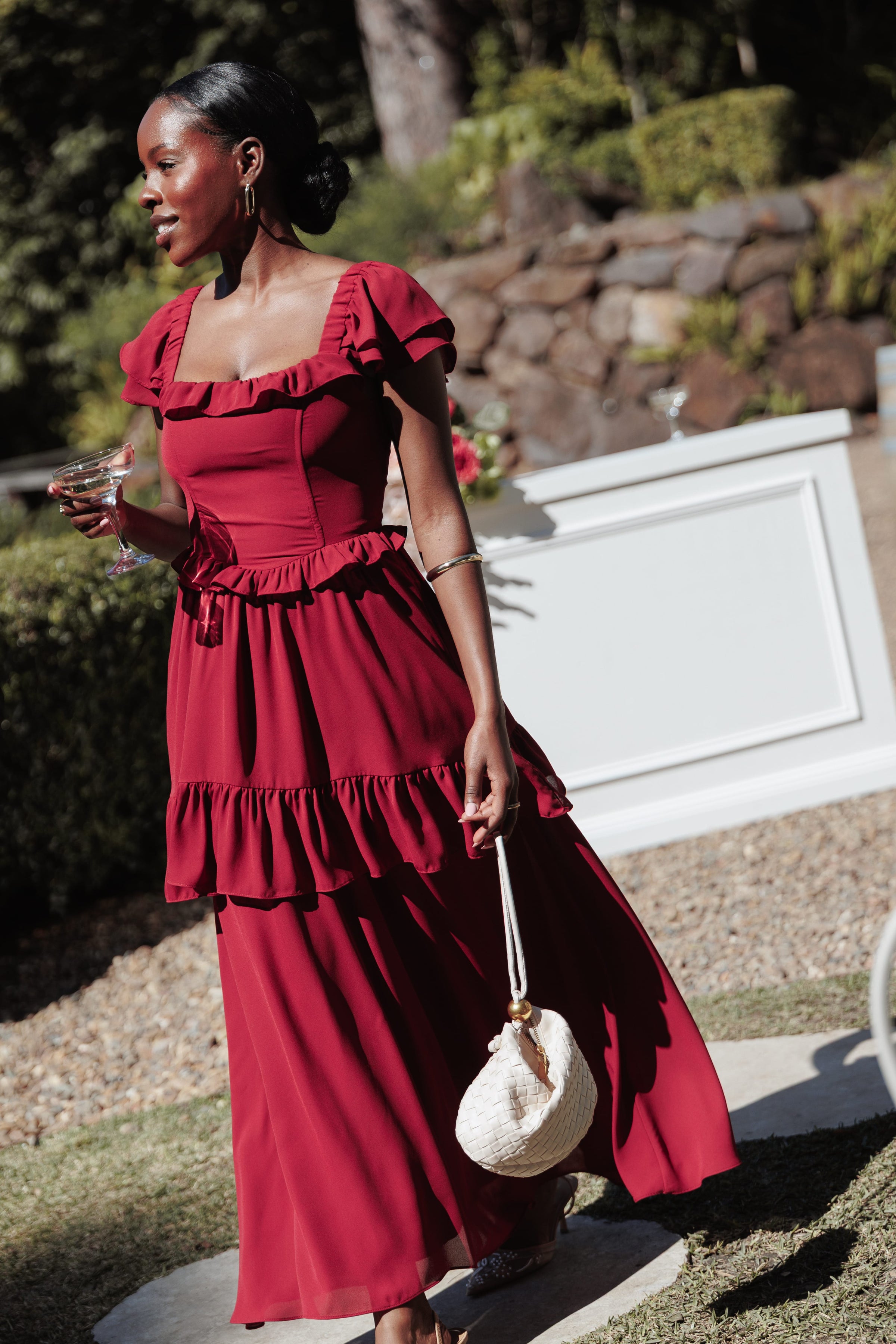 DRESSES Delavine Maxi Dress - Burgundy