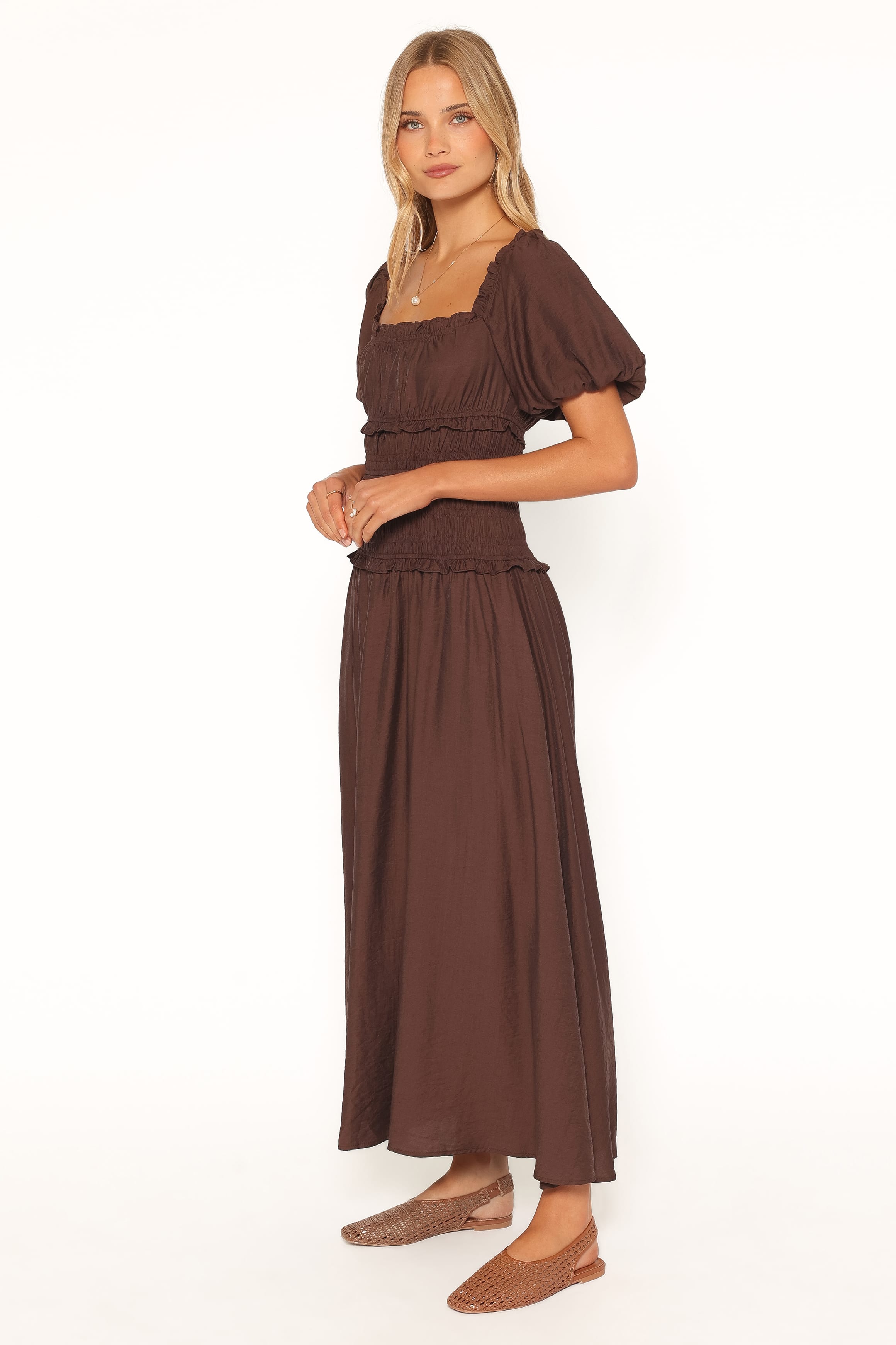 Doralee Maxi Dress - Brown | Petal & Pup USA
