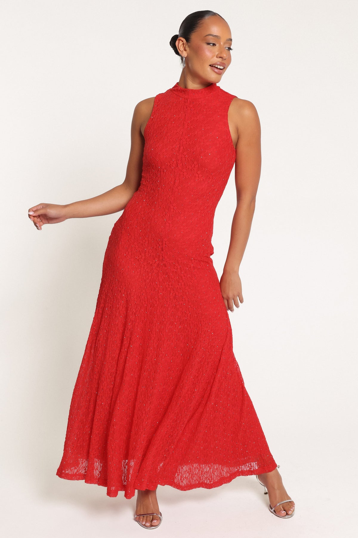DRESSES Elysha Maxi Dress - Red Lace
