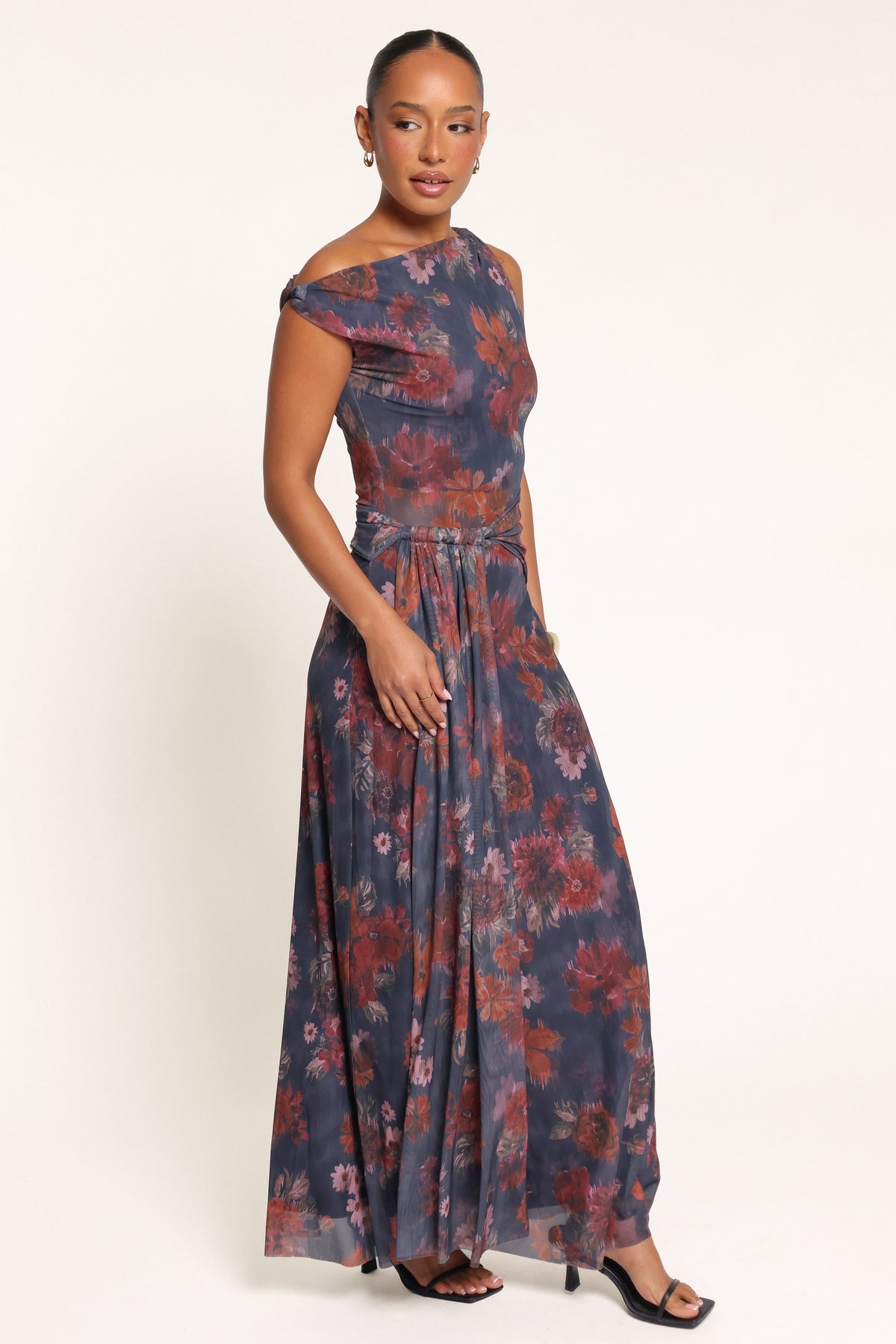 DRESSES Emelia Maxi Dress - Navy Blurred Floral