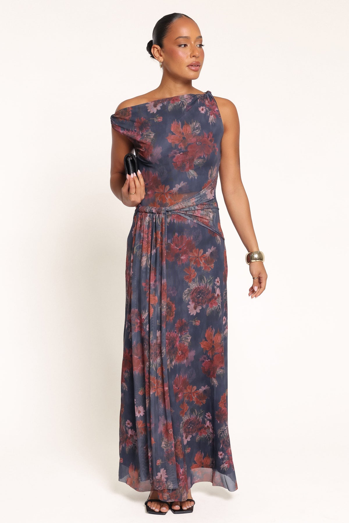 DRESSES Emelia Maxi Dress - Navy Blurred Floral