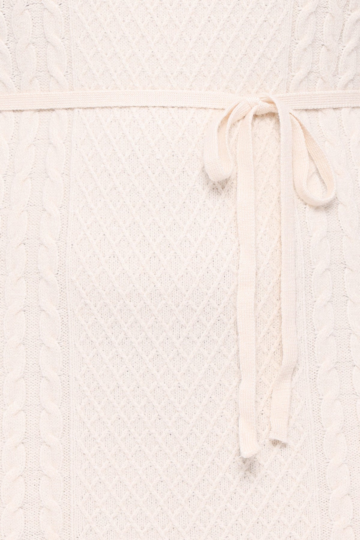DRESSES Espa Cable Knit Sweater Mini Dress - Cream