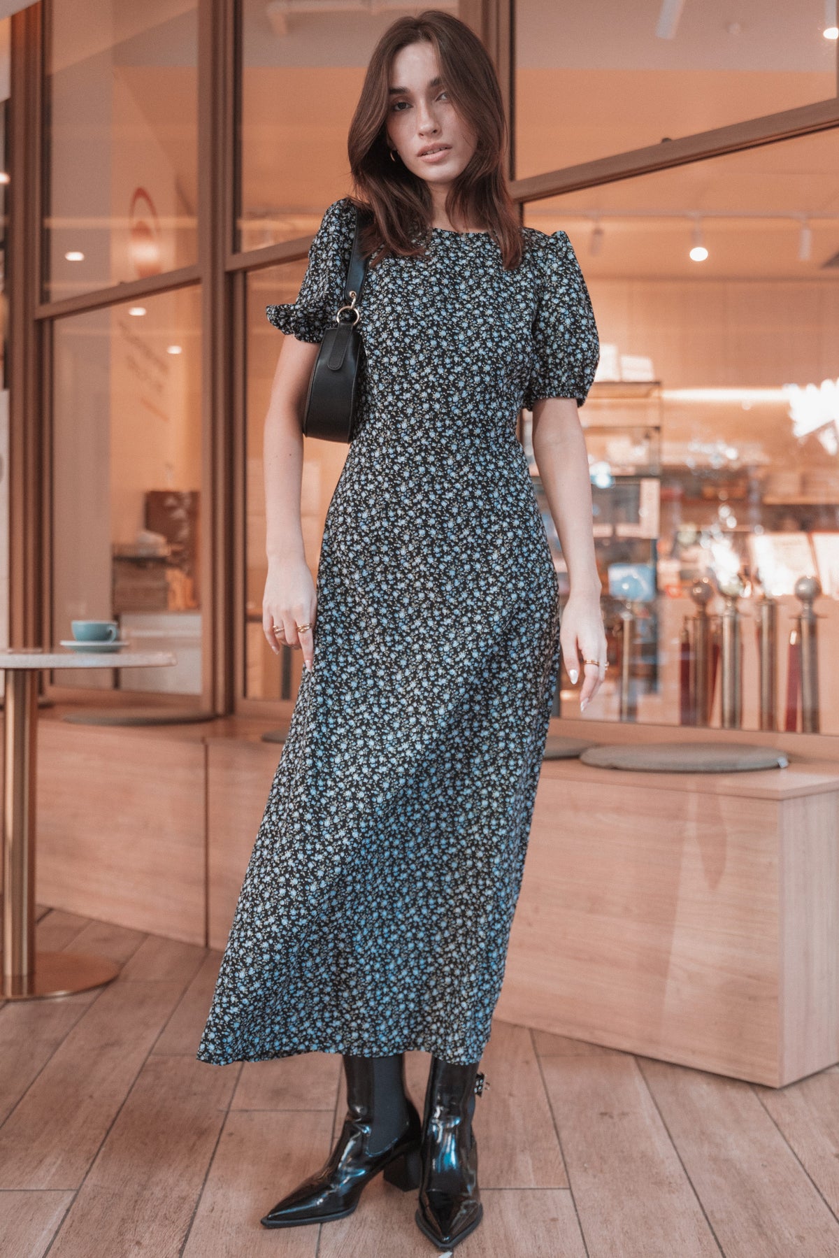 DRESSES Gemima Maxi Dress - Black Ditsy Floral