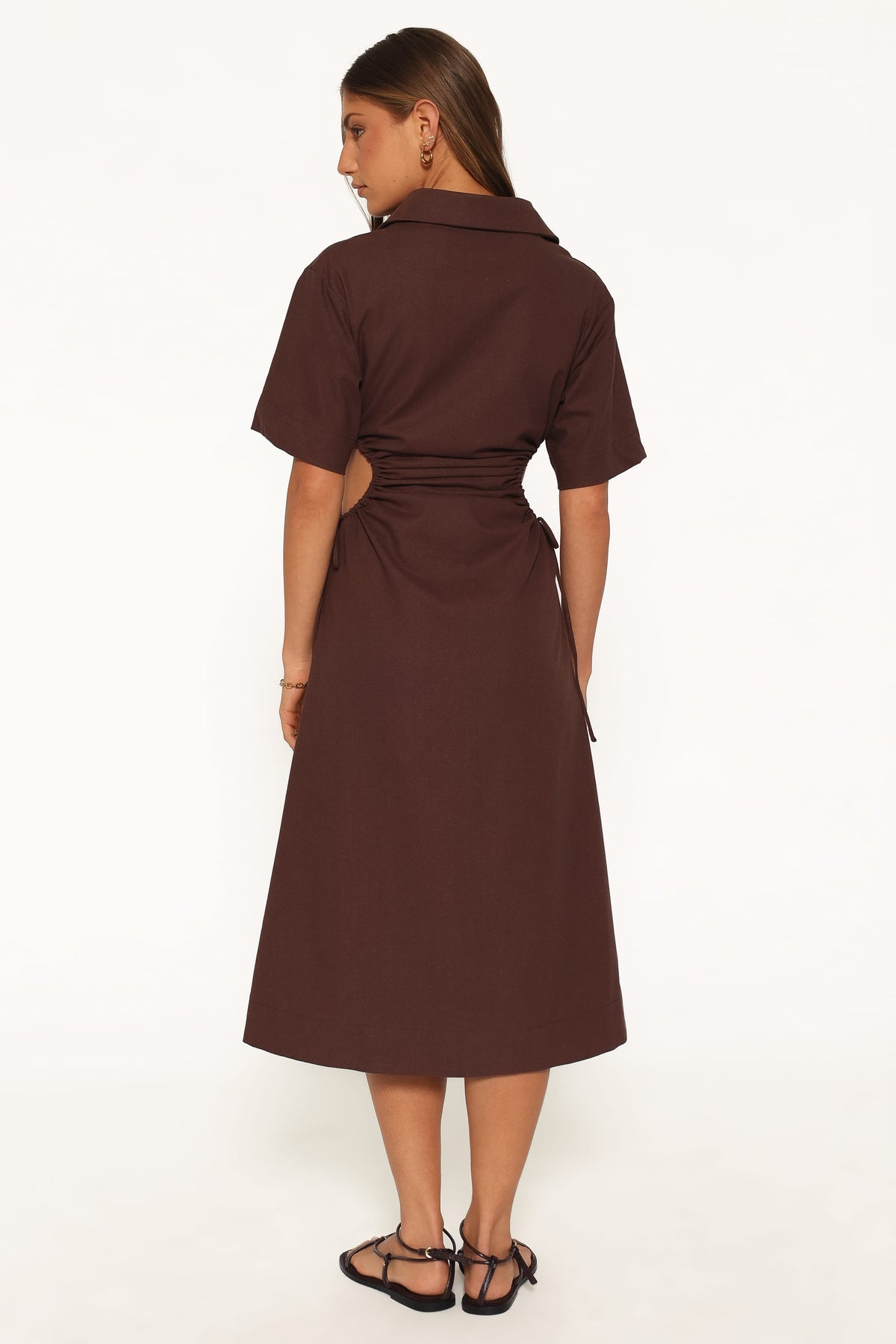 DRESSES Gianni Midi Dress - Brown