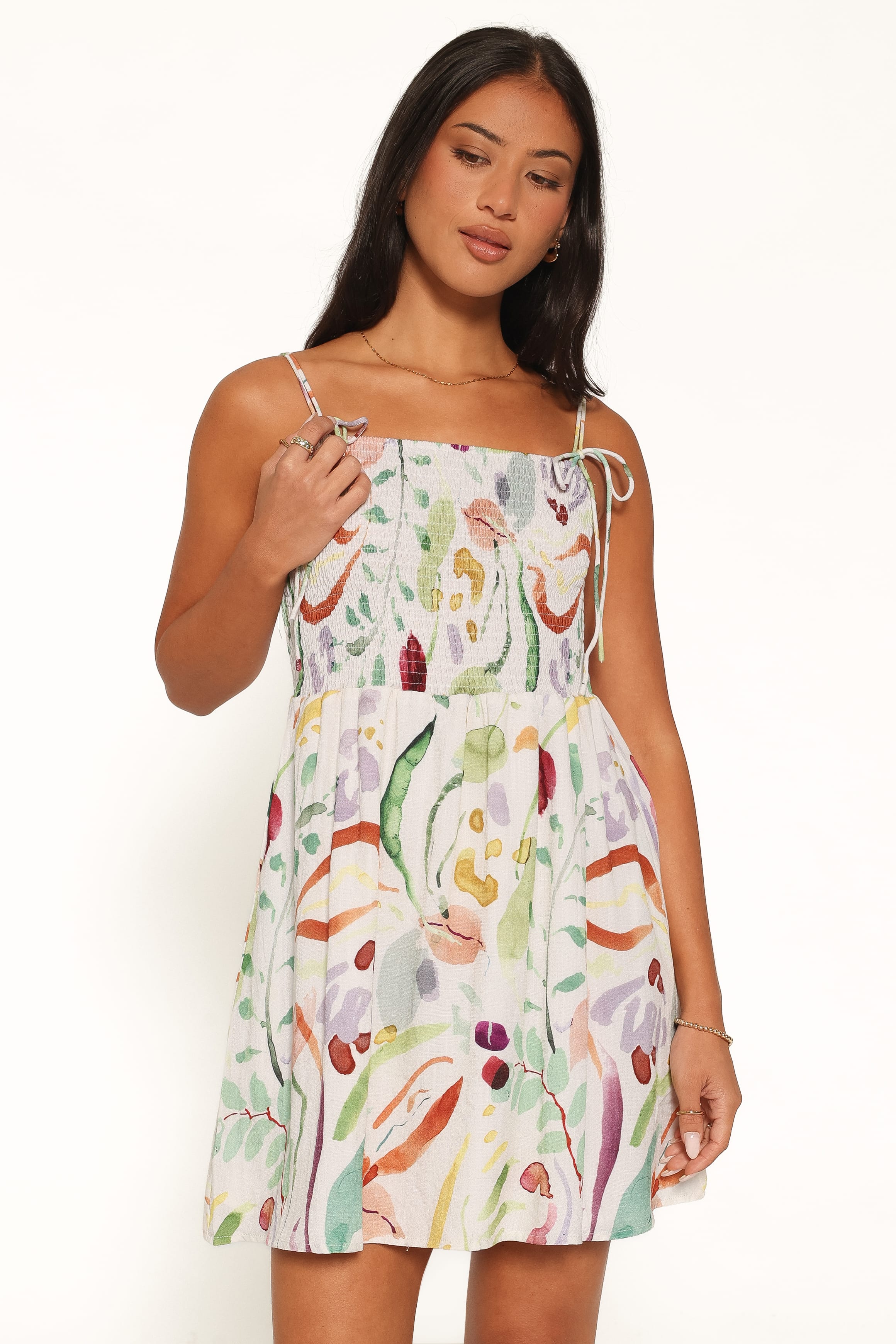 DRESSES Gresha Mini Dress - Pink Watercolor