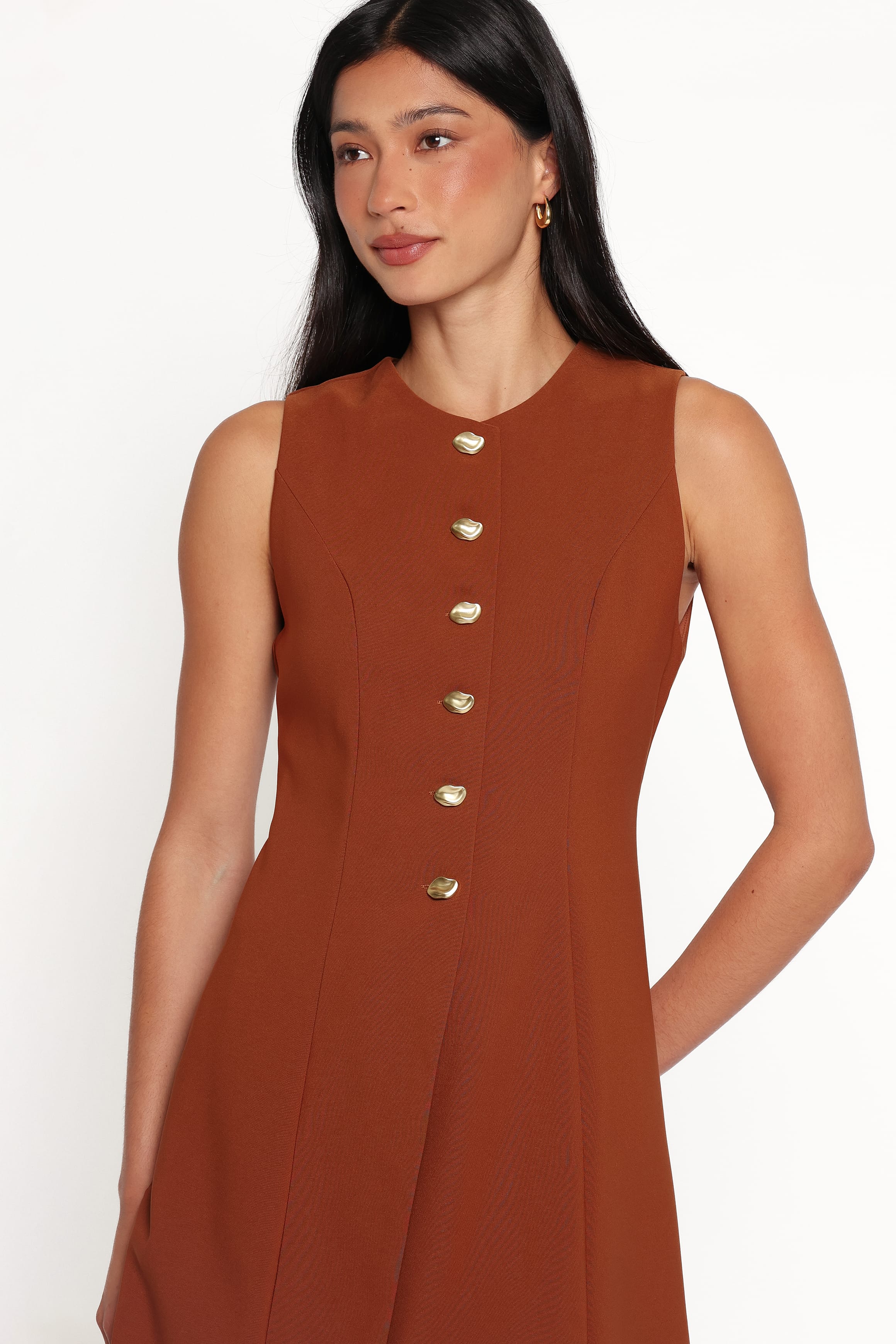 DRESSES Hanson Mini Dress - Chocolate Brown