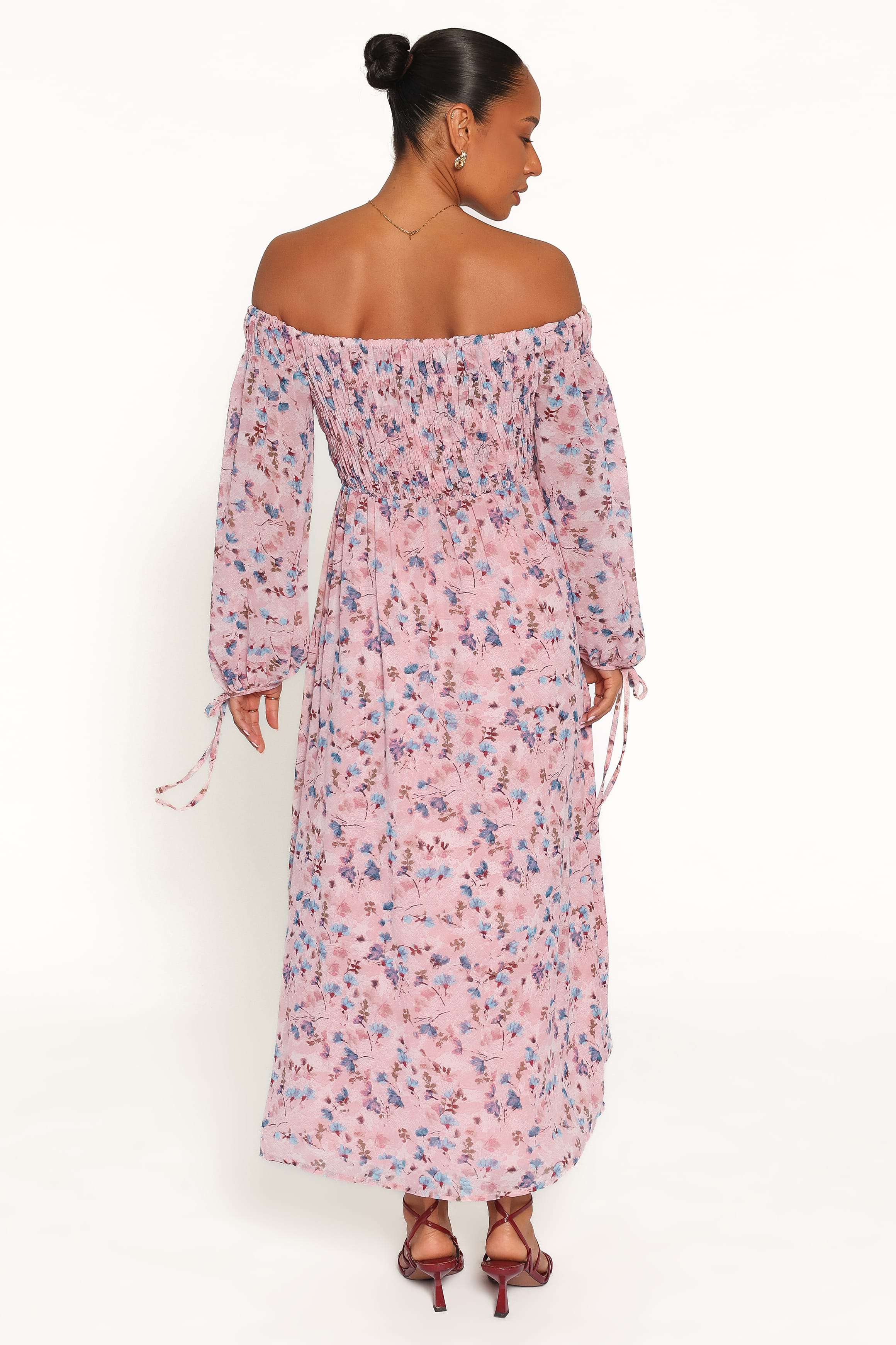 DRESSES Harlon Off Shoulder Maxi Dress - Pink Floral
