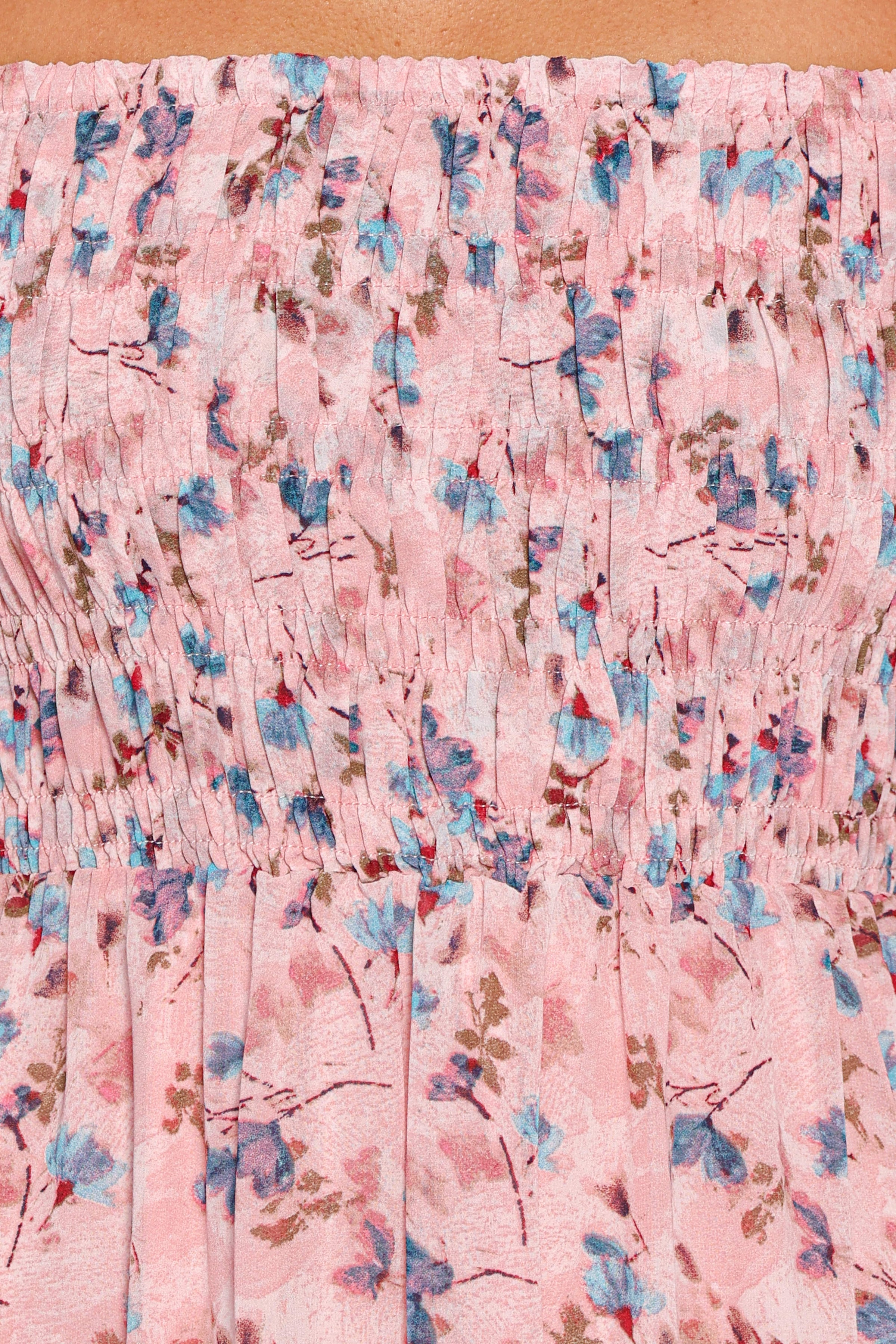 DRESSES Harlon Off Shoulder Maxi Dress - Pink Floral
