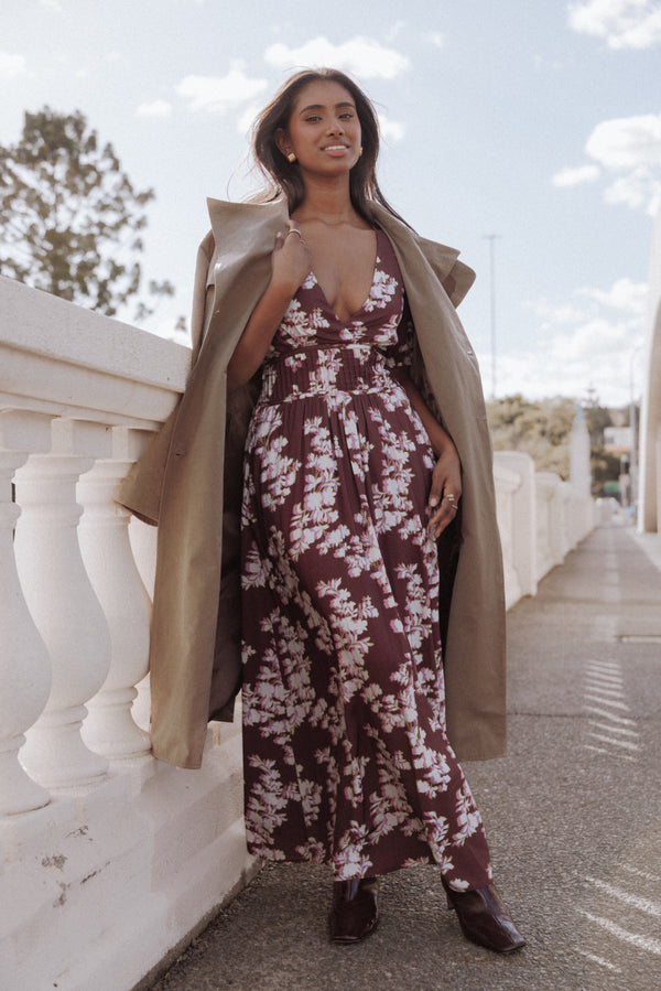 DRESSES Henny Maxi Dress - Pink Rum Floral