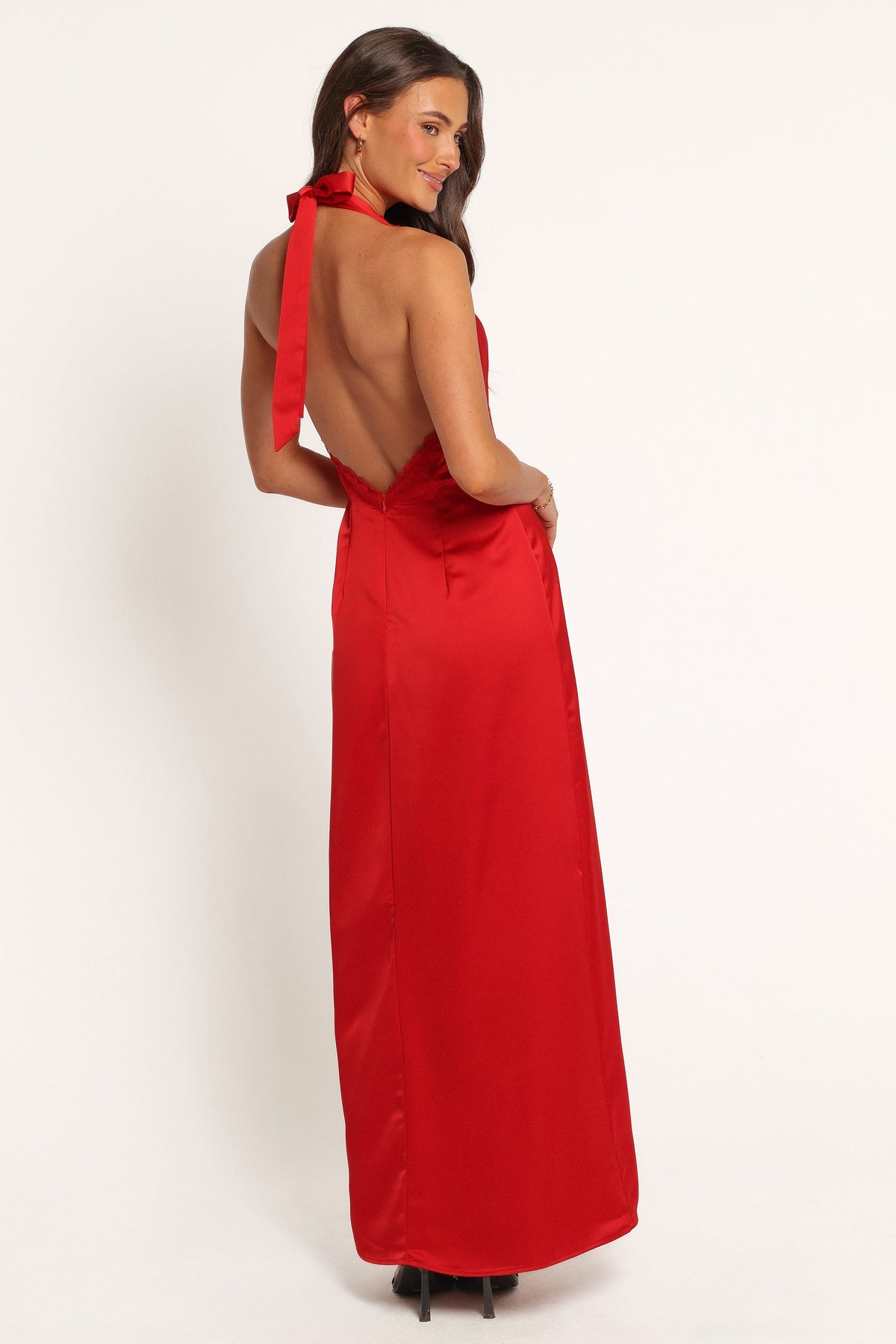 DRESSES Inga Halterneck Maxi Dress - Red