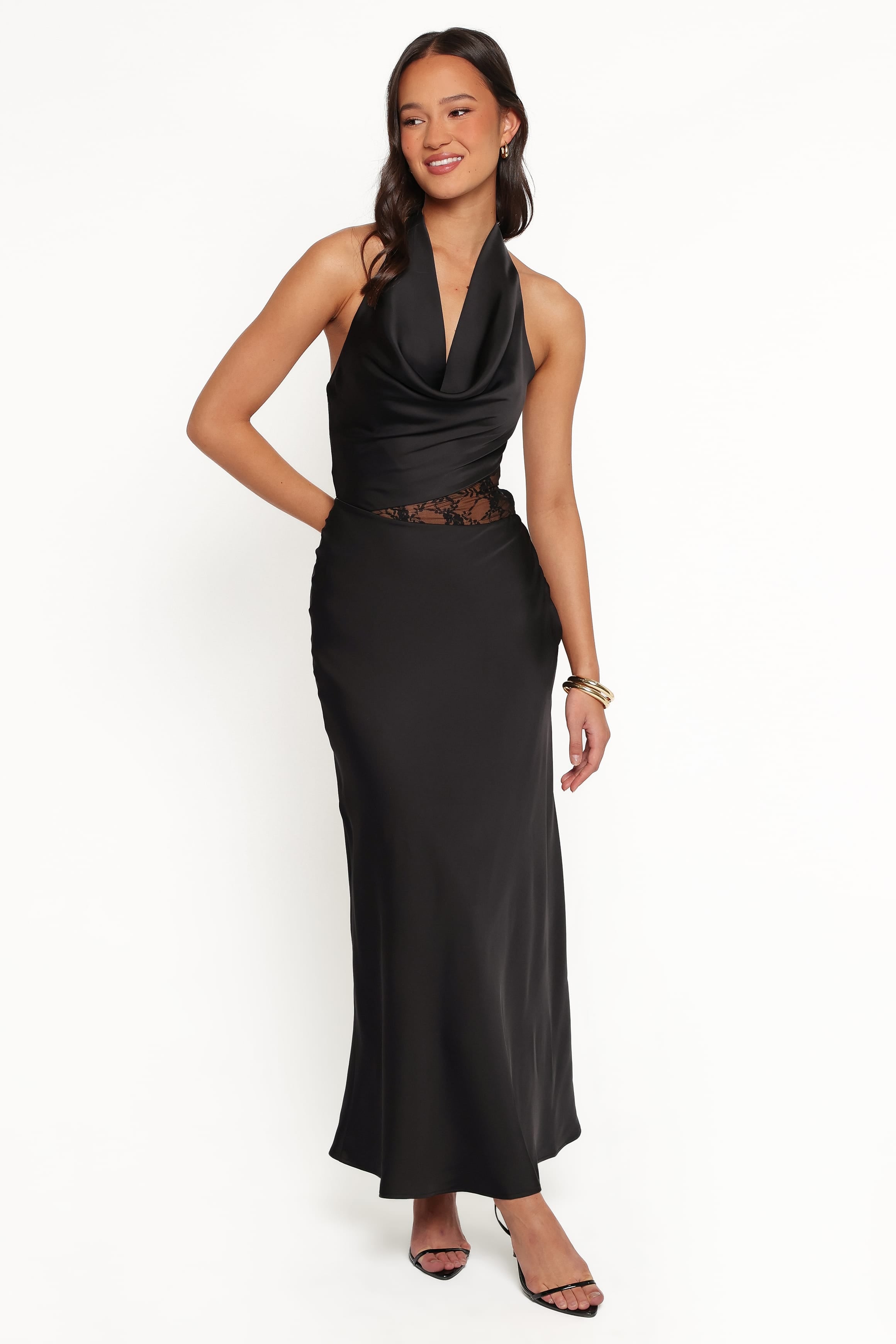 DRESSES Jameela Halterneck Maxi Dress - Black