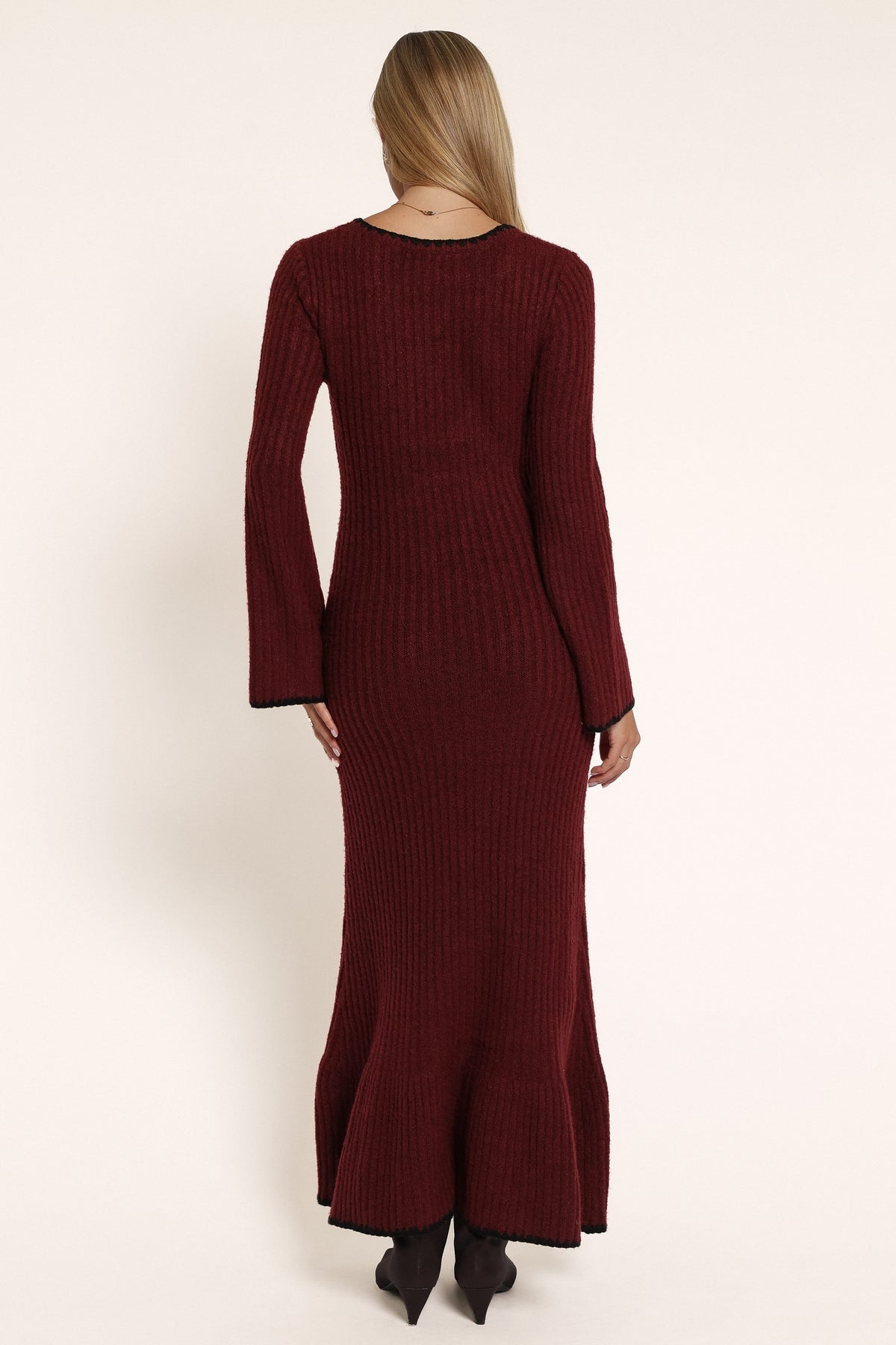 DRESSES Jarnie Long Sleeve Maxi Dress - Wine