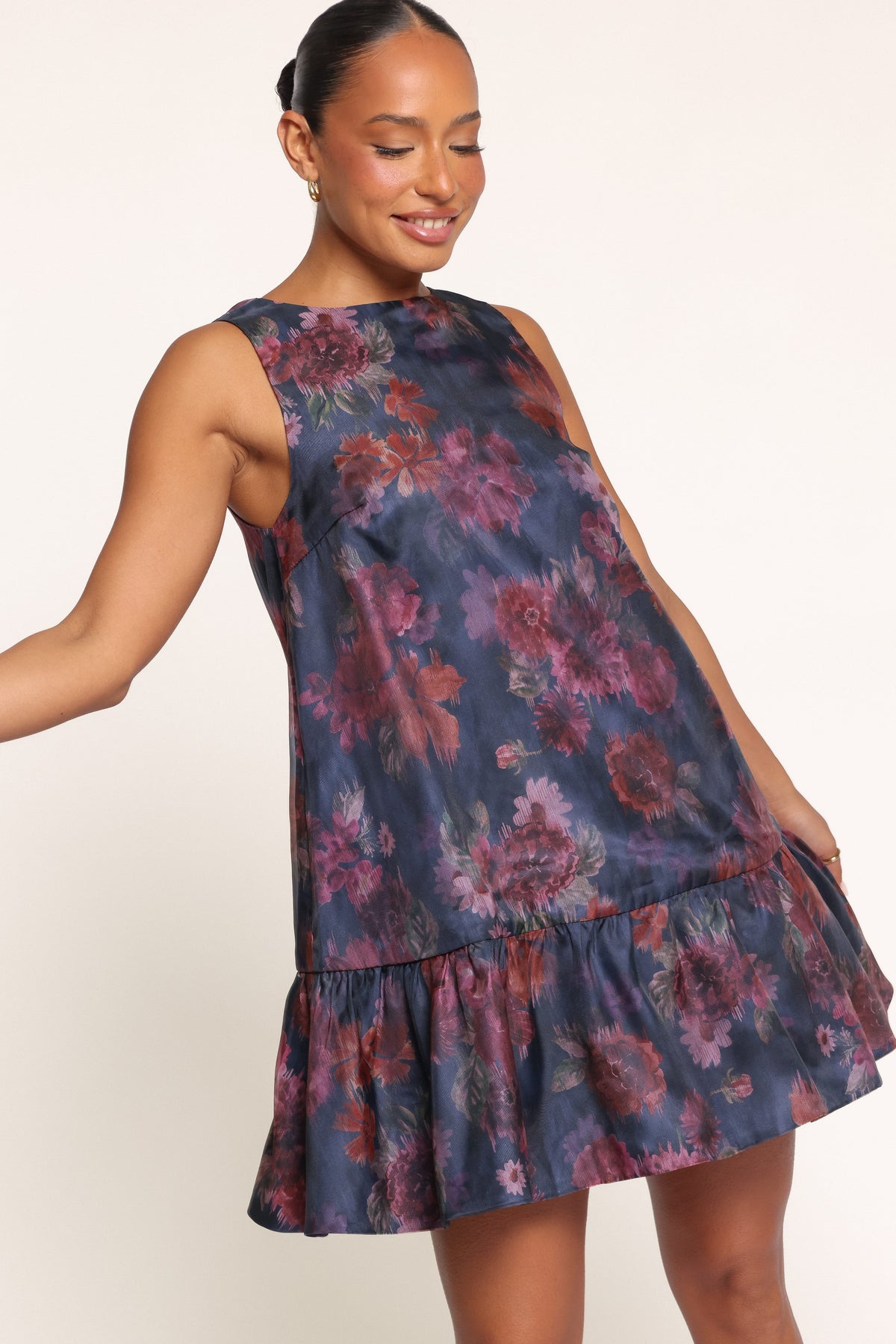 DRESSES Jaycee Mini Dress - Navy Blurred Floral