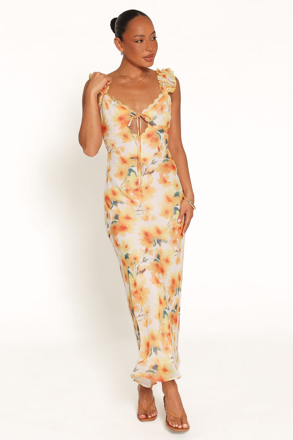 DRESSES Jean Maxi Dress - Yellow Floral