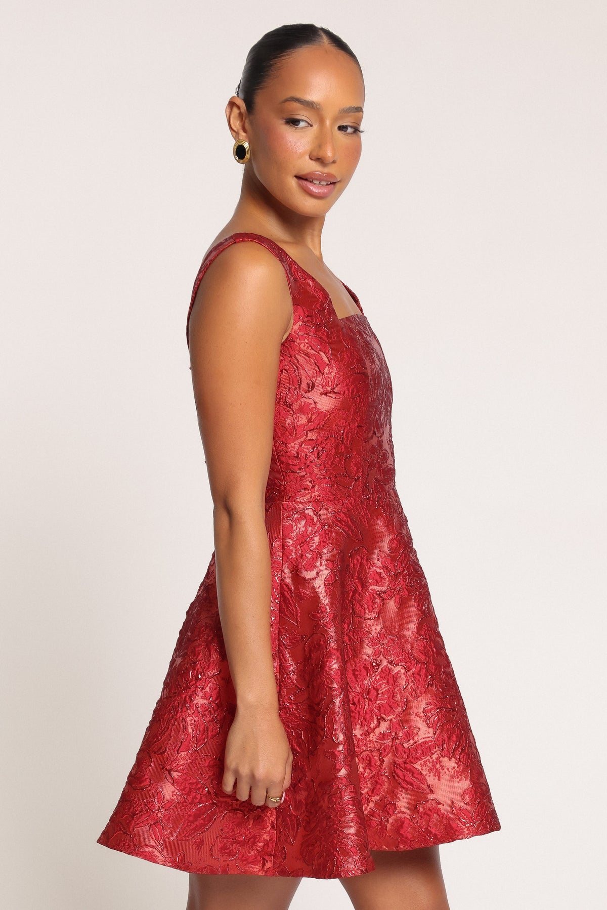 DRESSES Joella Mini Dress - Red Brocade
