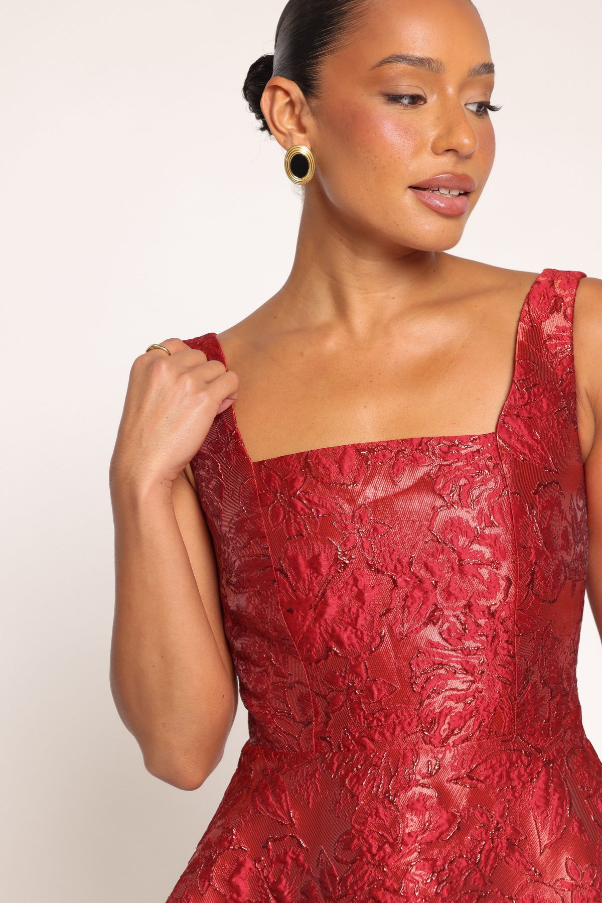 DRESSES Joella Mini Dress - Red Brocade