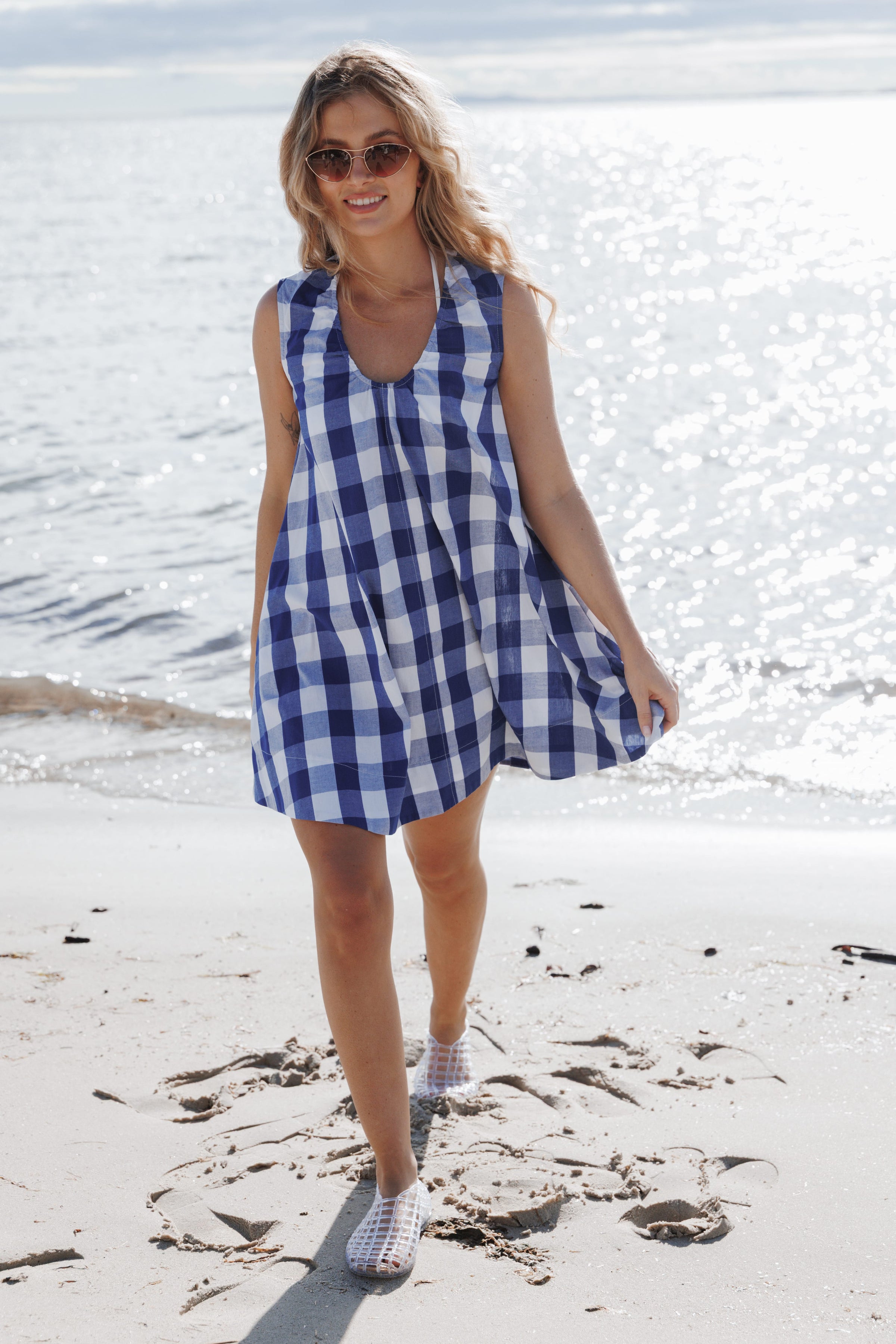 DRESSES Jorah Mini Dress - Blue Plaid