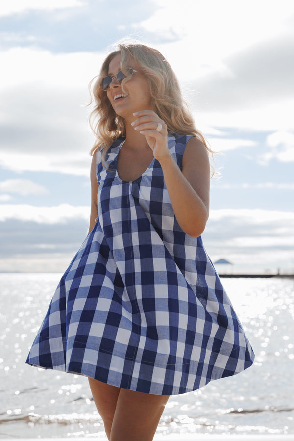 DRESSES Jorah Mini Dress - Blue Plaid