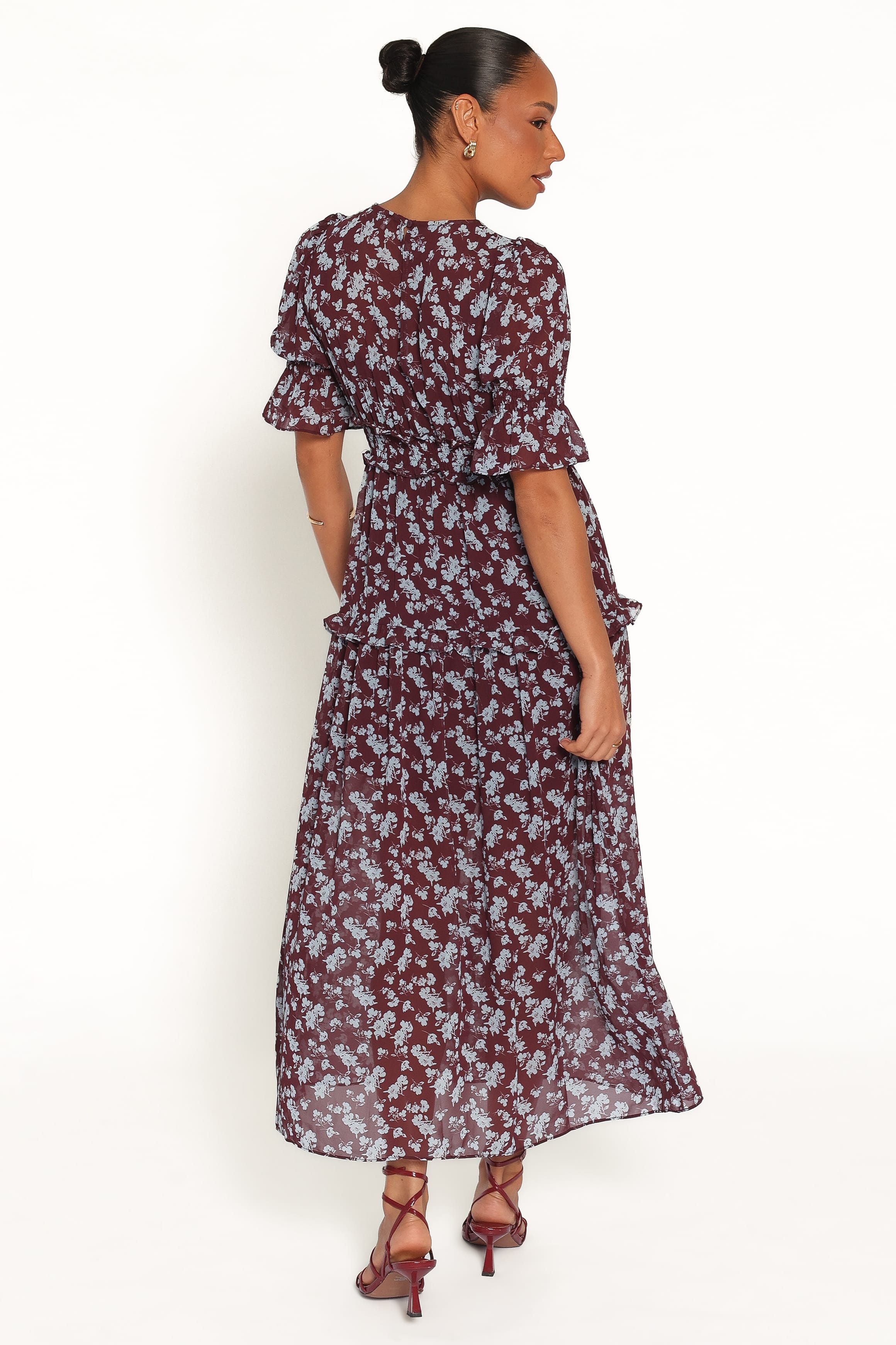 DRESSES Kelina Maxi Dress - Burgundy Floral