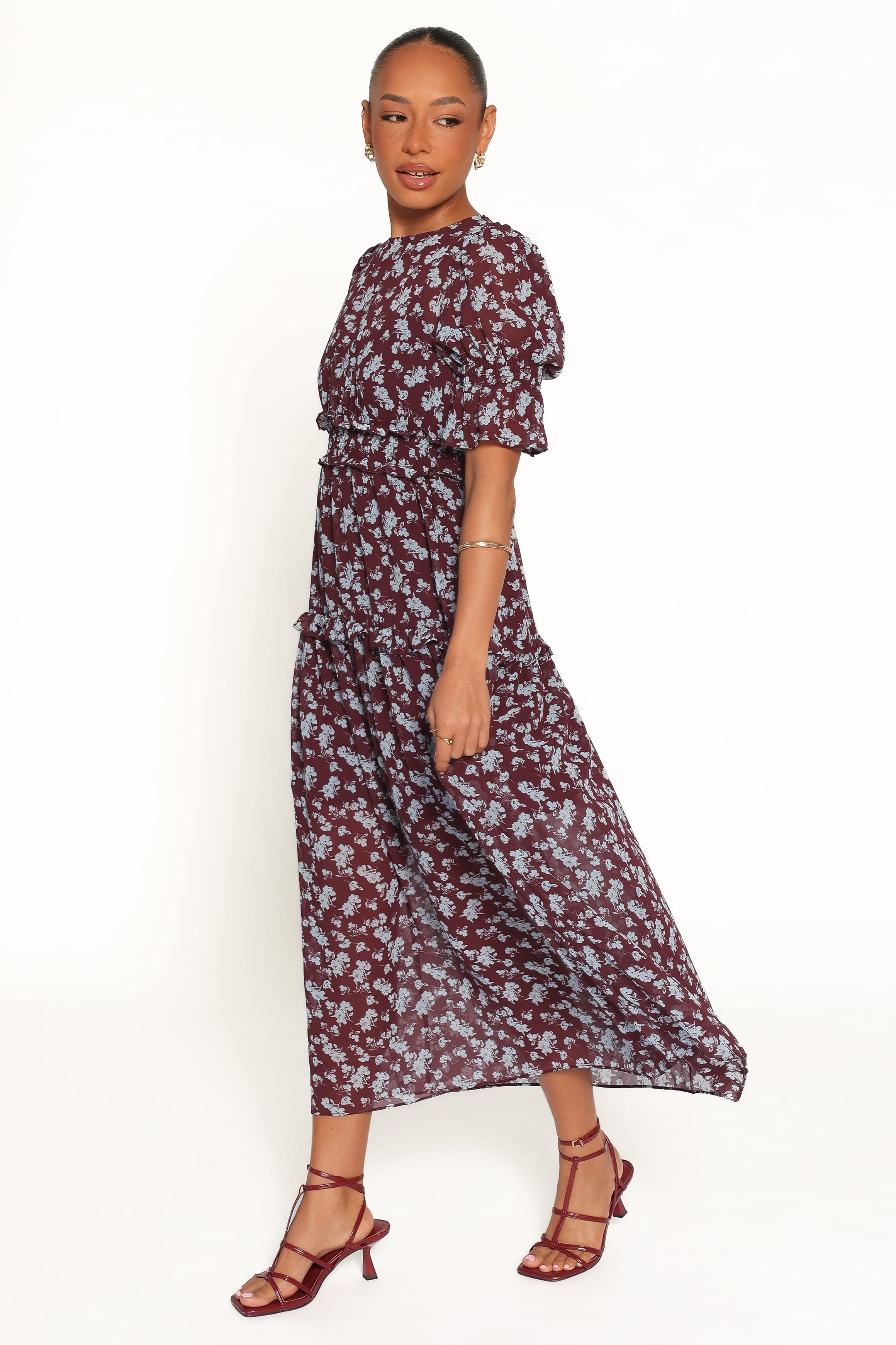 DRESSES Kelina Maxi Dress - Burgundy Floral
