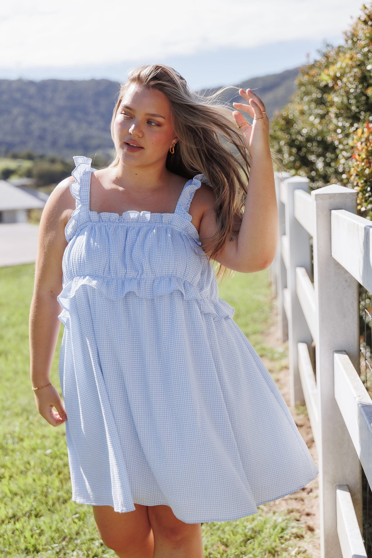 mini baby blue dress Keonia and twirl RD-05.27.26 TUWIXIUW Women Tie Dye Color:Grey Alder
