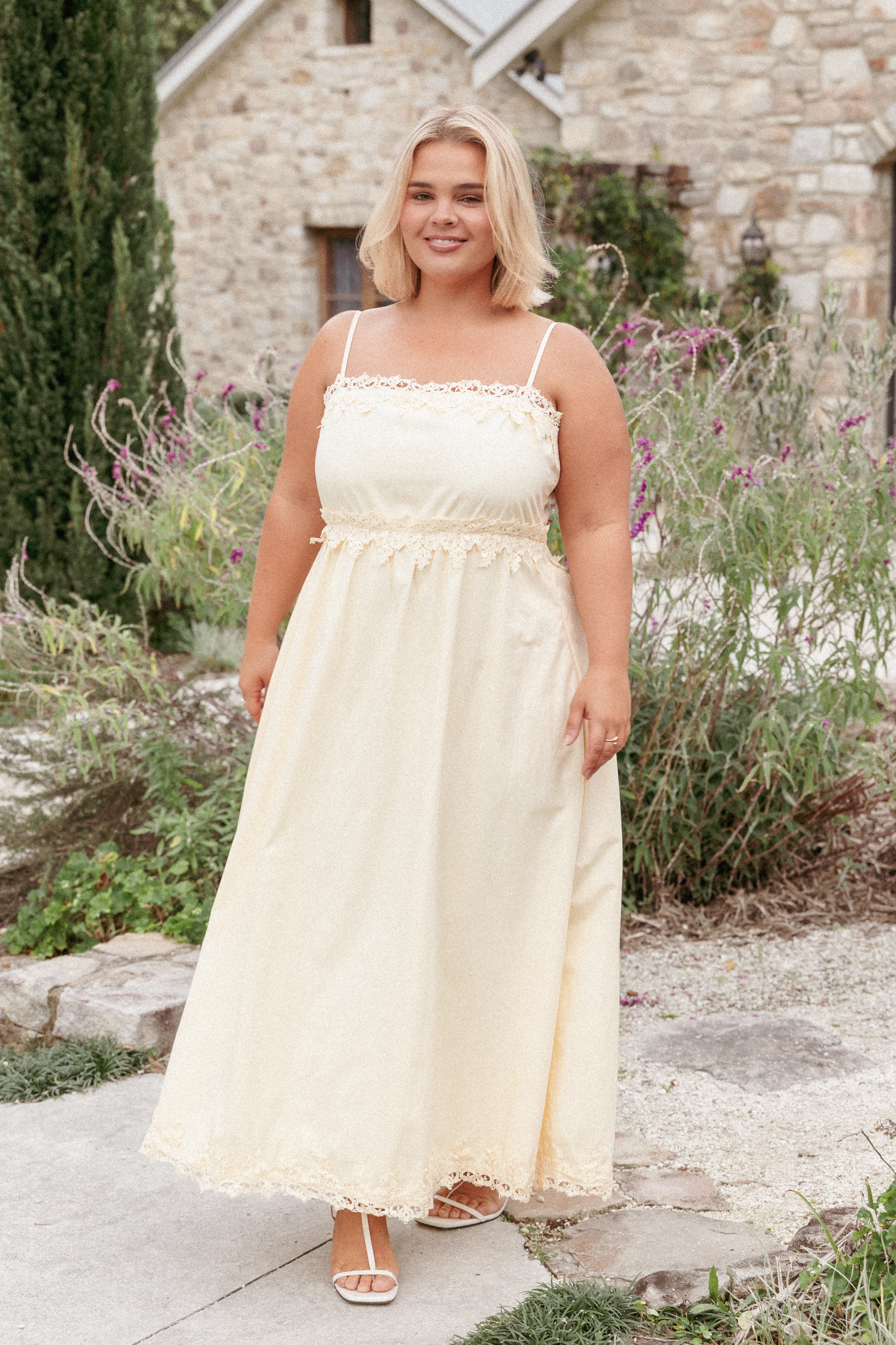Kiana Midi Dress - Pale Yellow | Petal & Pup USA