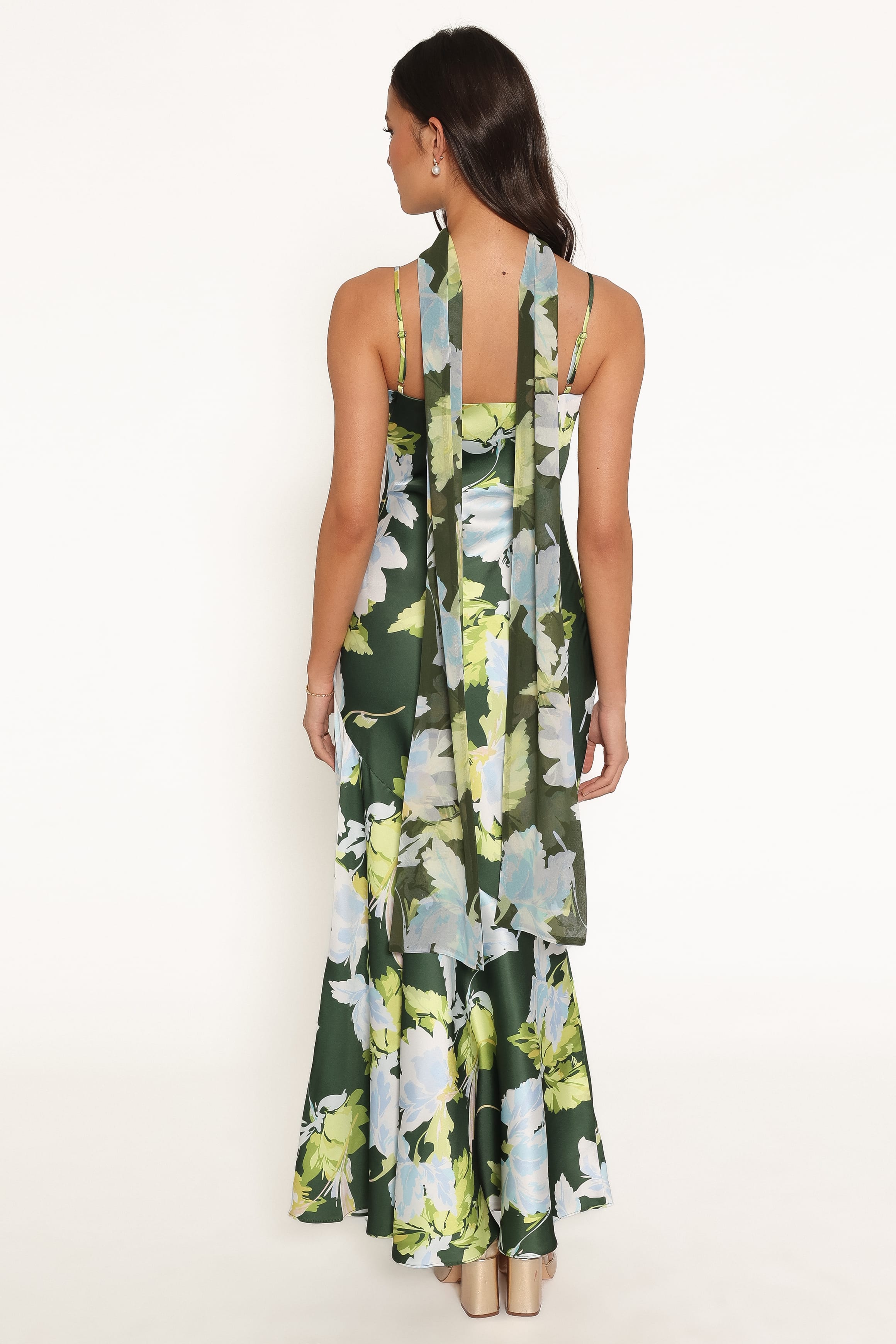 DRESSES Kinara Maxi Dress - Olive Floral
