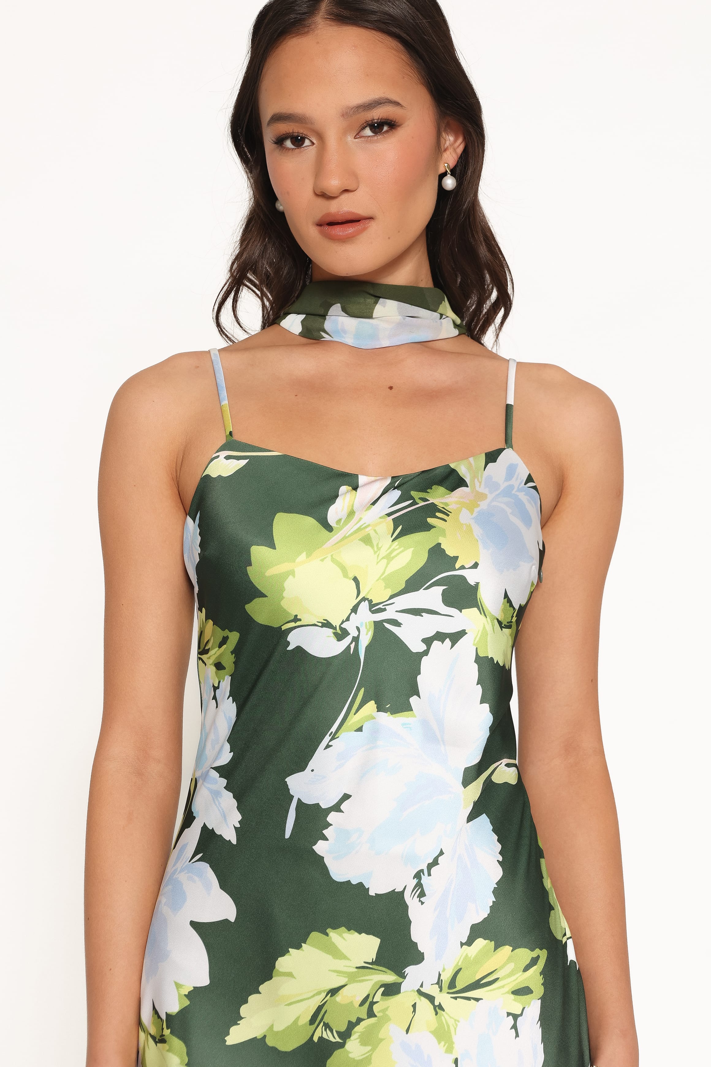 DRESSES Kinara Maxi Dress - Olive Floral