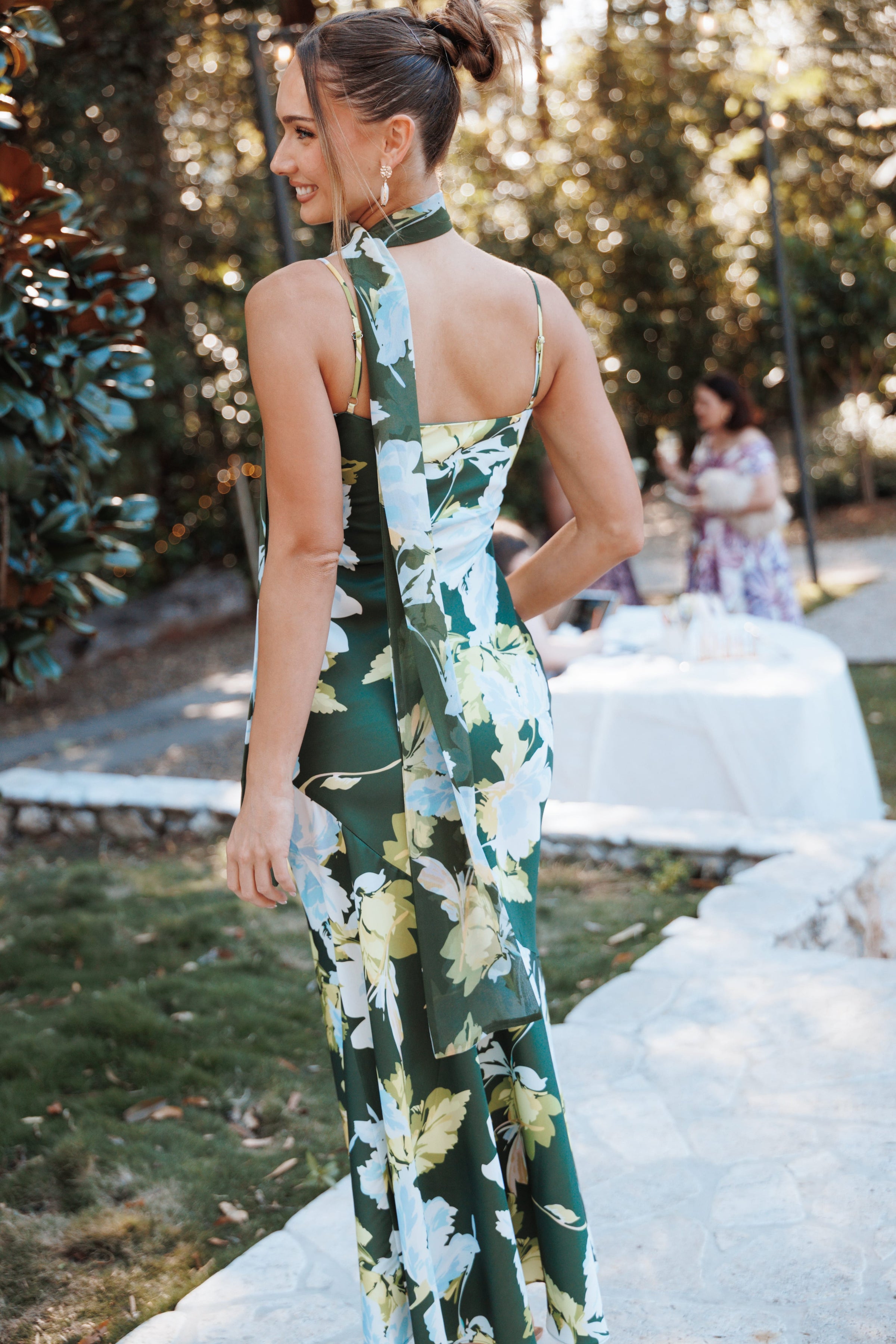 DRESSES Kinara Maxi Dress - Olive Floral