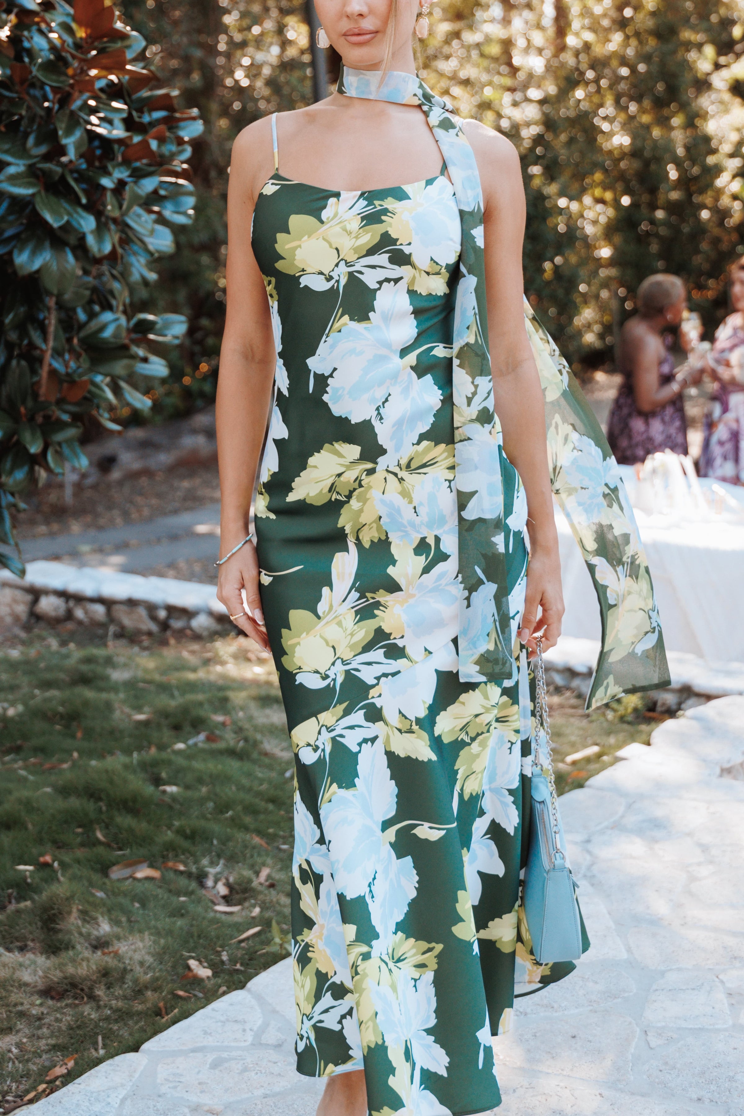 DRESSES Kinara Maxi Dress - Olive Floral