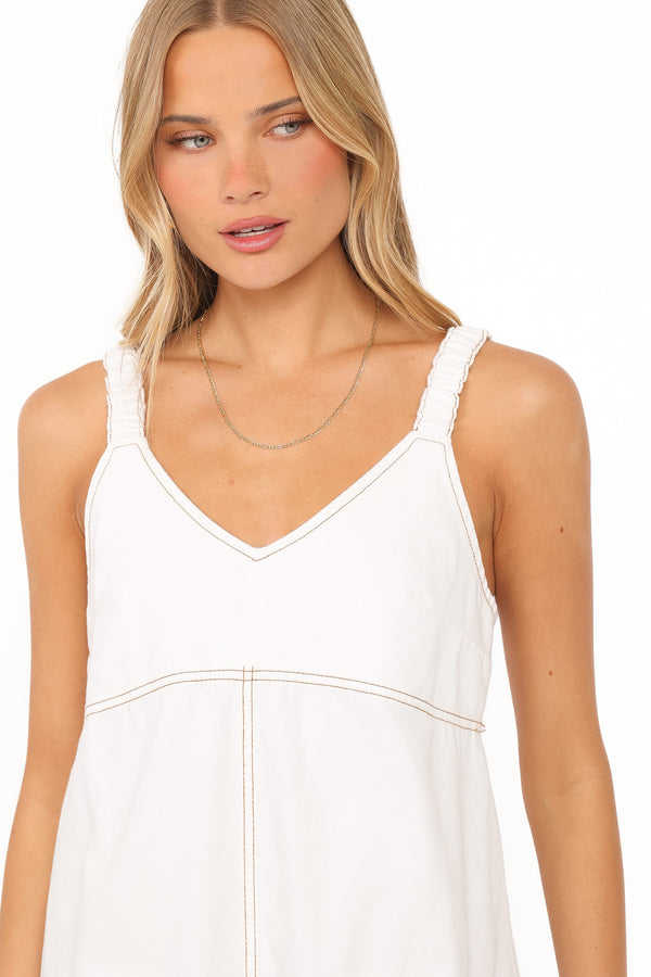 DRESSES Kinley Mini Dress - White Denim