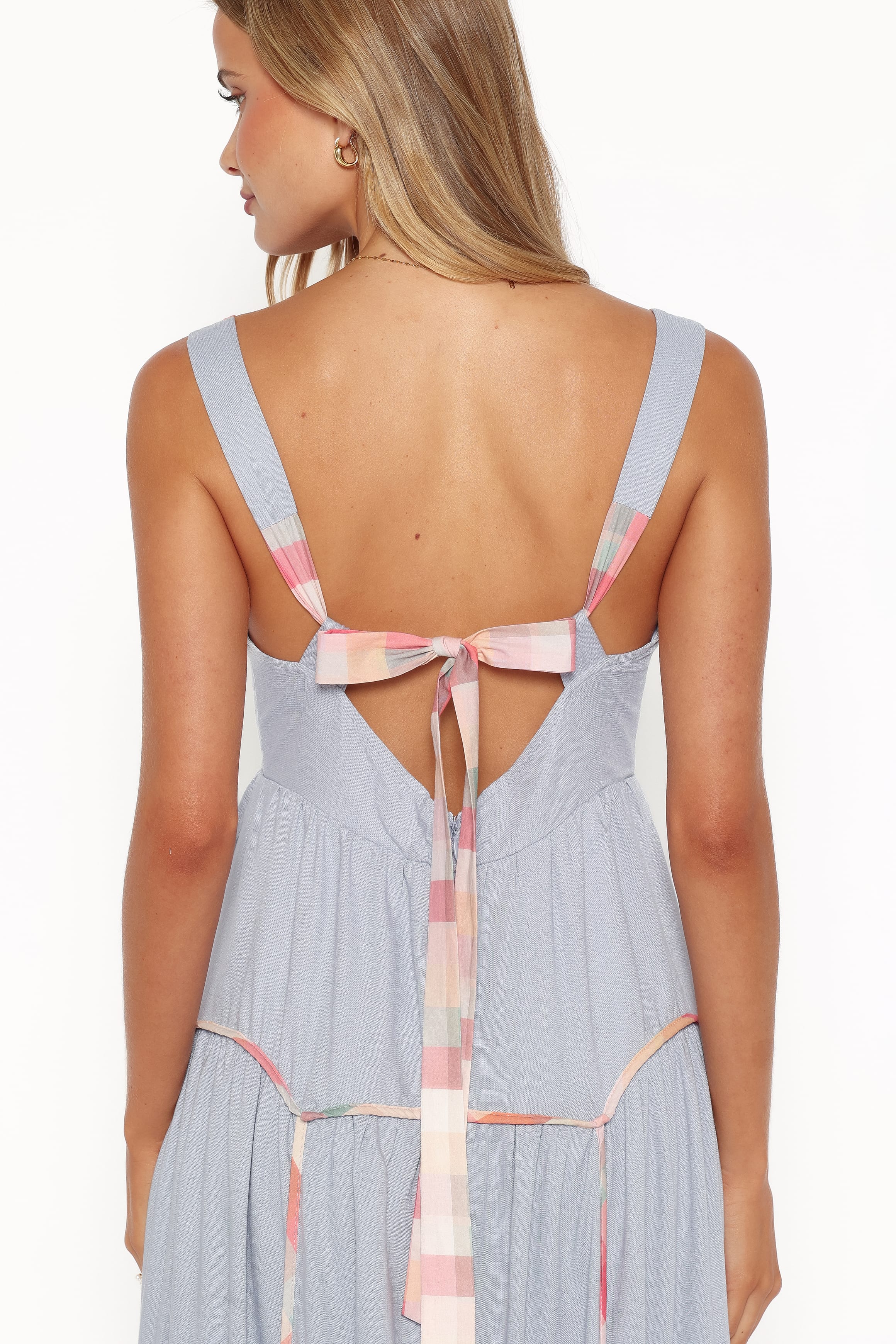 DRESSES Kyla Maxi Dress - Light Blue Linen