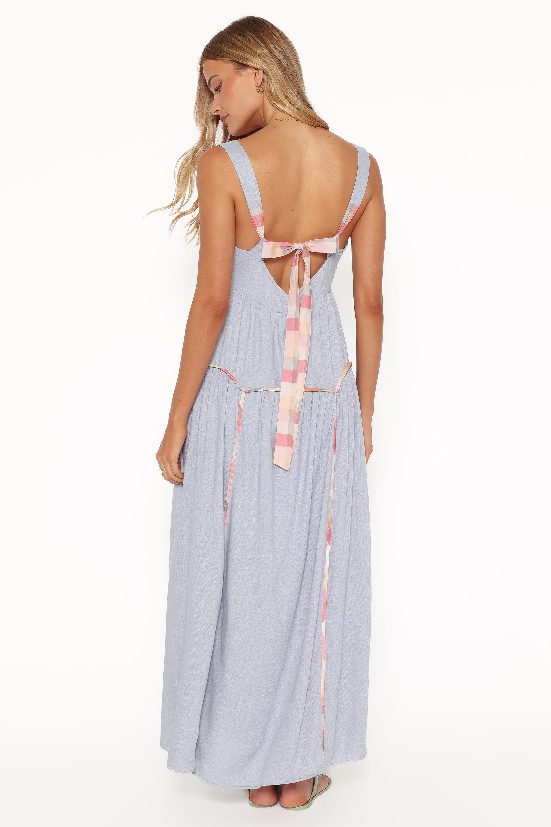 DRESSES Kyla Maxi Dress - Light Blue Linen