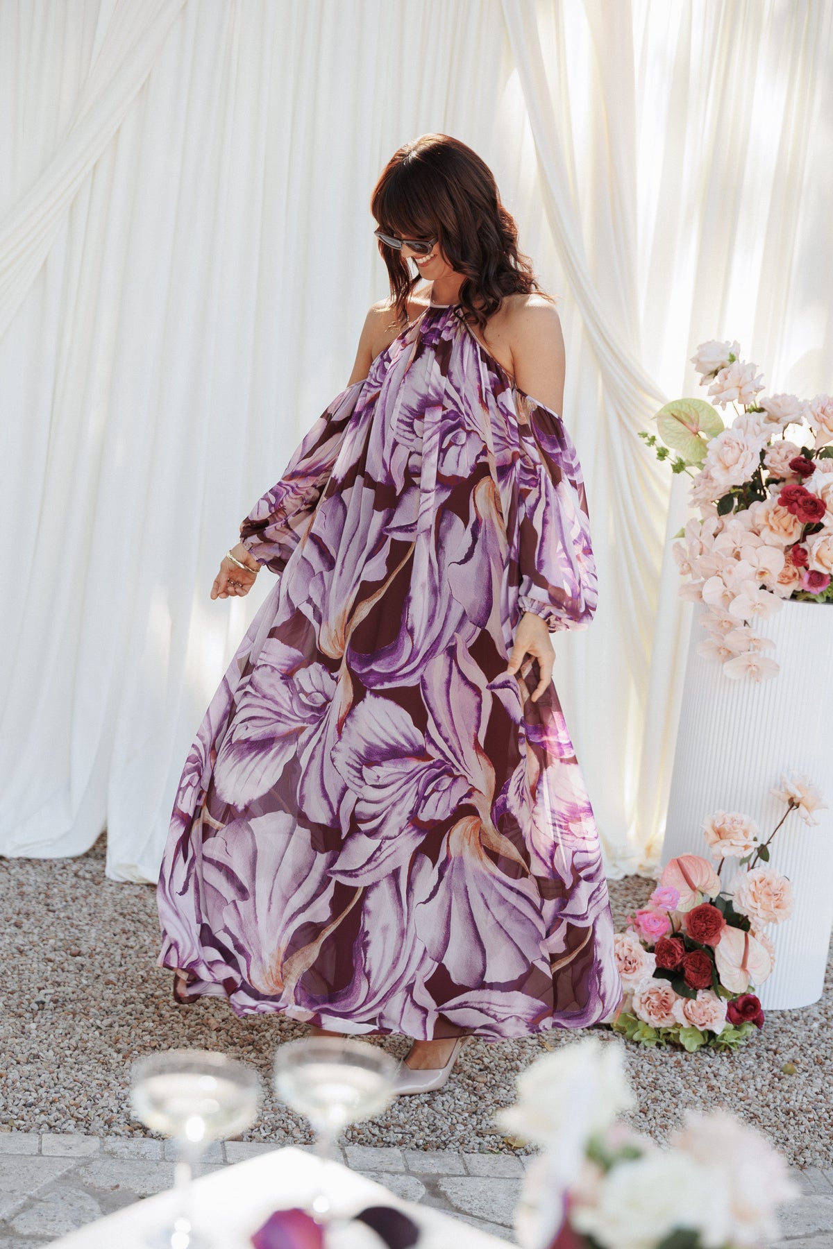 DRESSES Laiken Maxi Dress - Plum Floral