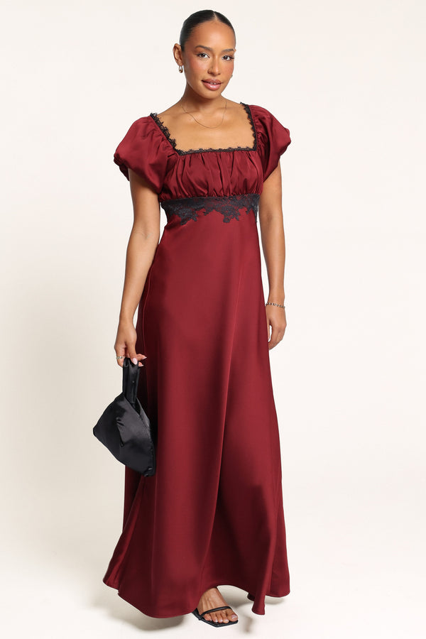 DRESSES Langford Midi Dress - Burgundy