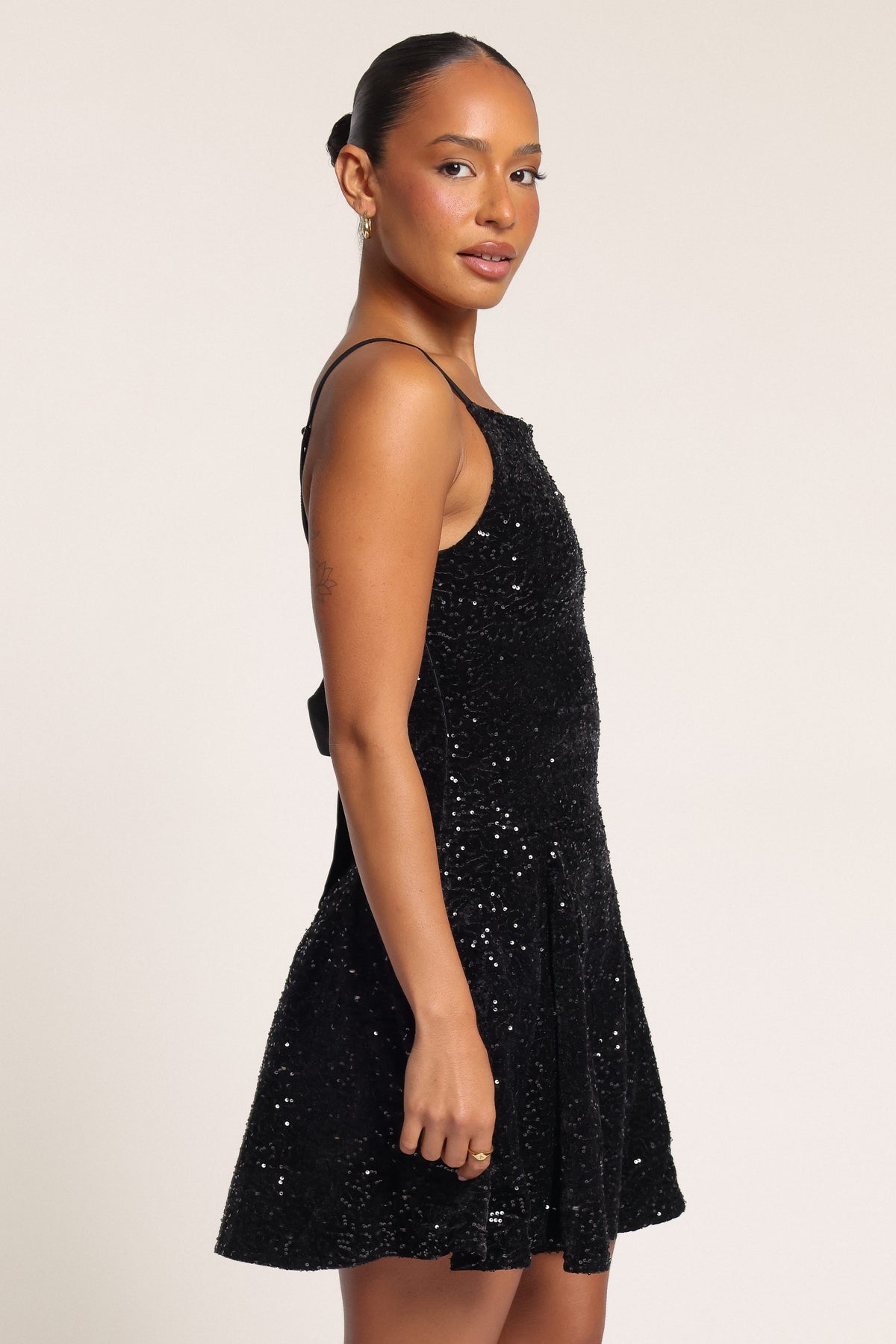 DRESSES Maelyn Mini Dress - Black Sequin