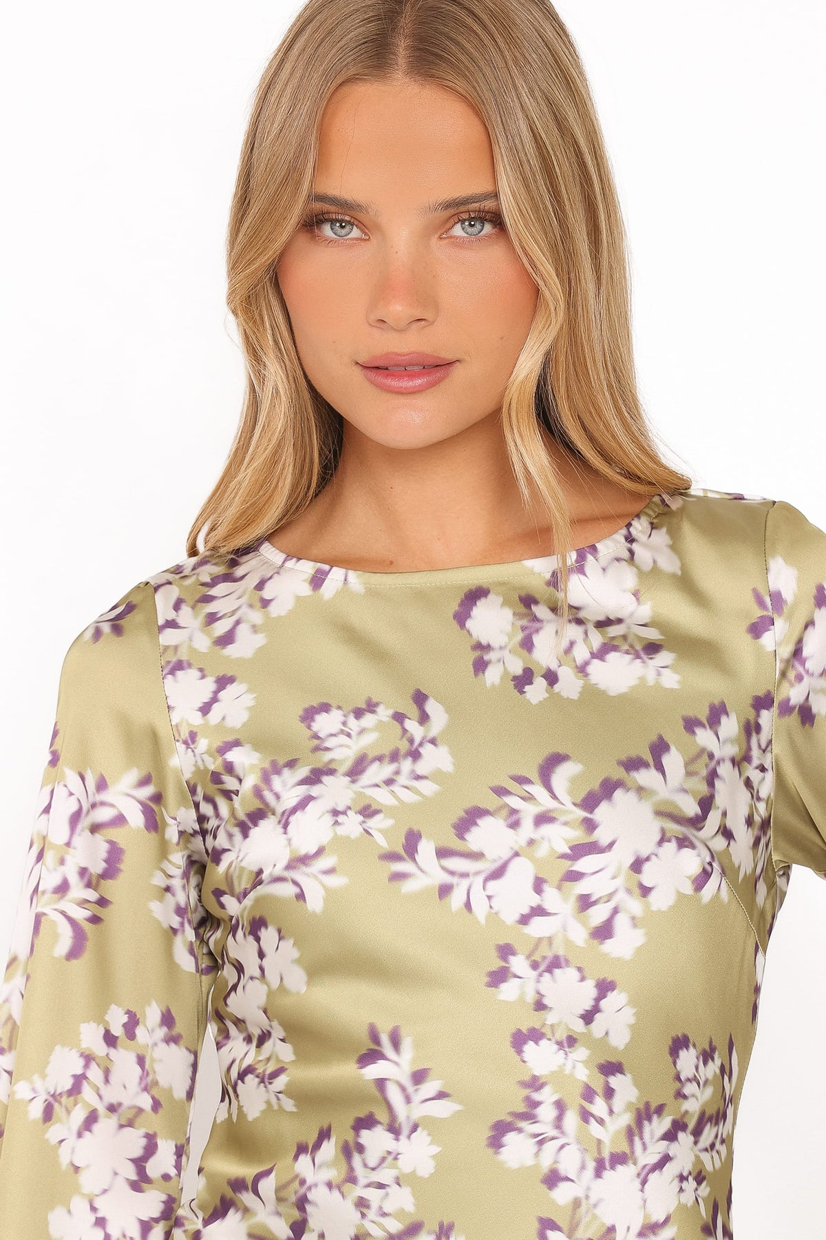 DRESSES Maia Long Sleeve Maxi Dress - Green Rum Floral