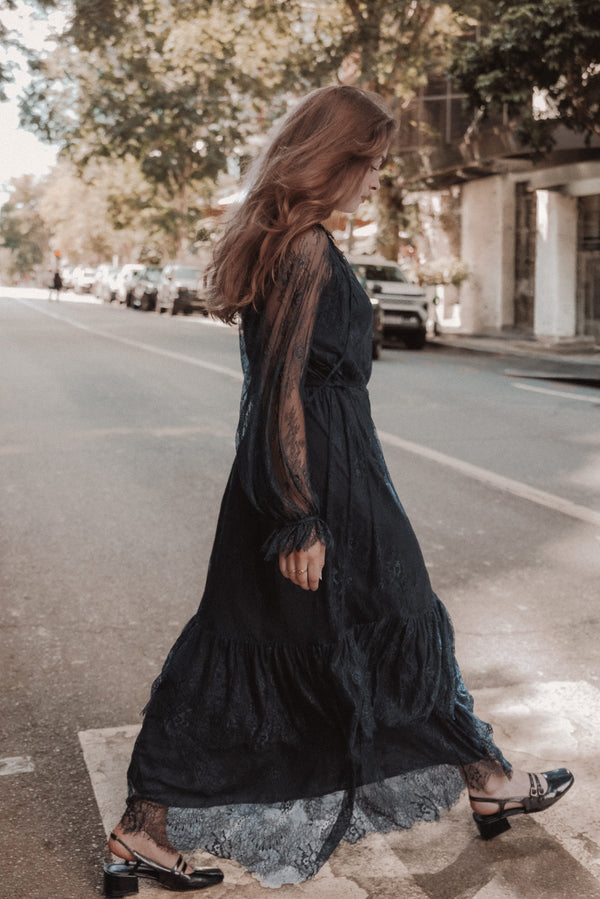 DRESSES Marnelle Lace Maxi Dress - Midnight Navy