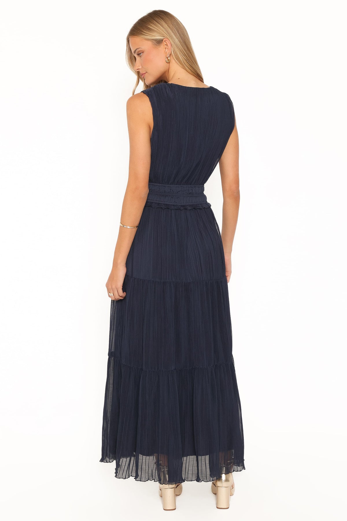 DRESSES Maven Plisse Maxi Dress - Navy